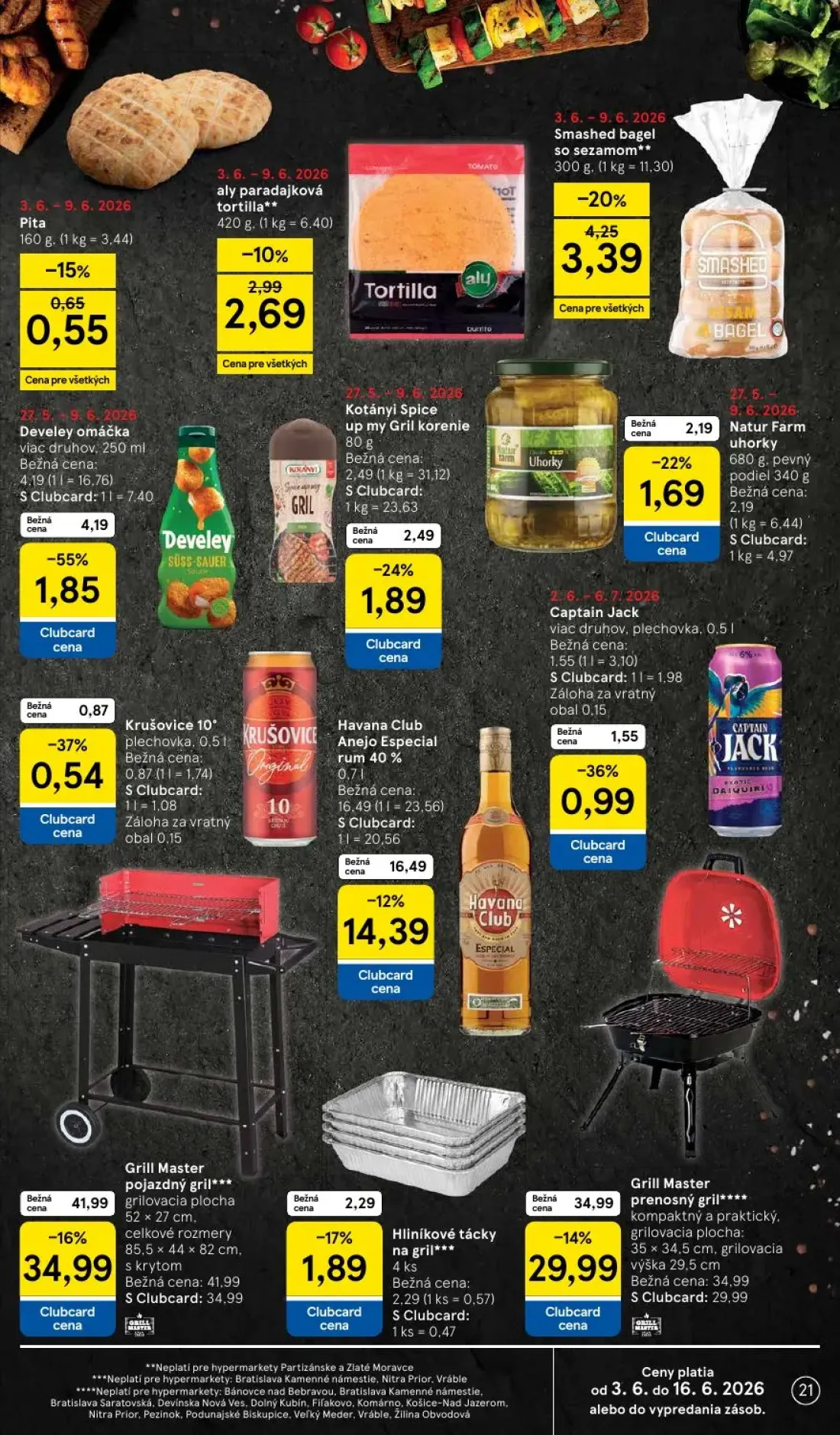 Tesco leták, strana 21 z 52 — Kotányi Spice up my Gril korenie, Krušovice 10°