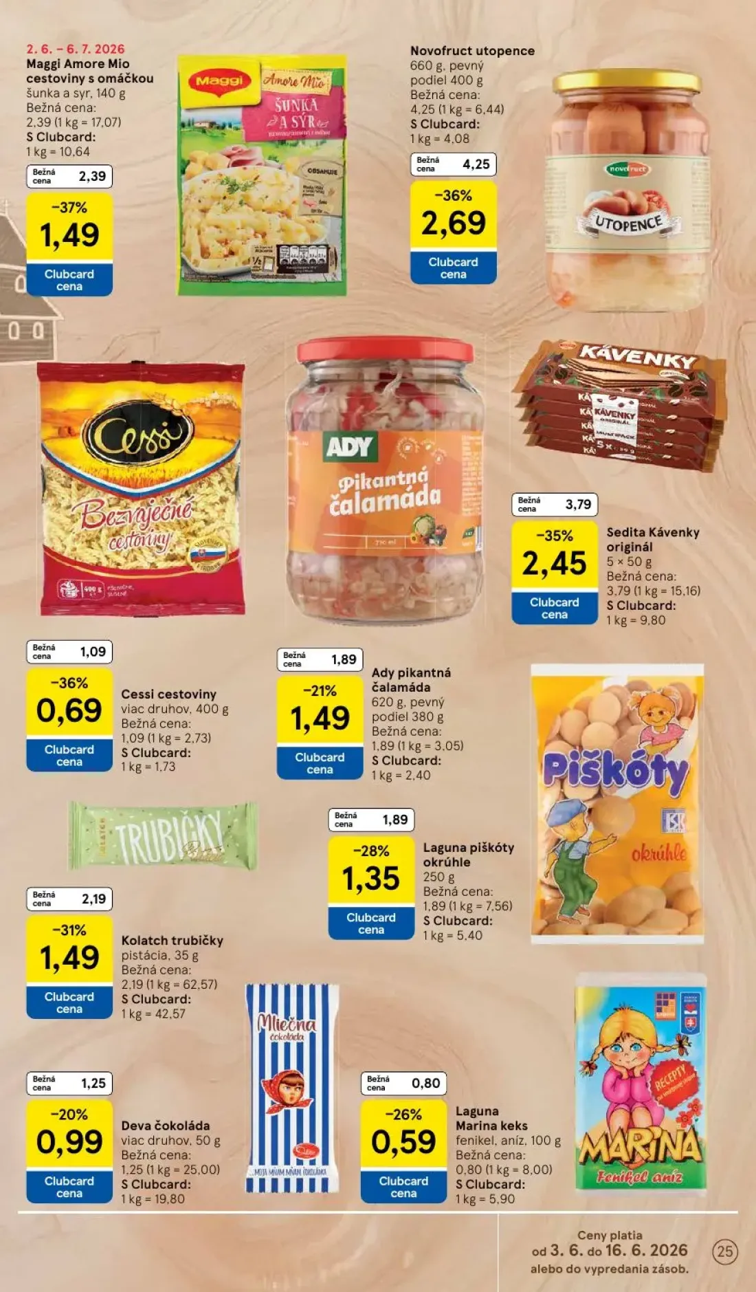 Tesco leták, strana 25 z 52 — Sedita Kávenky originál, Deva čokoláda viac druhov