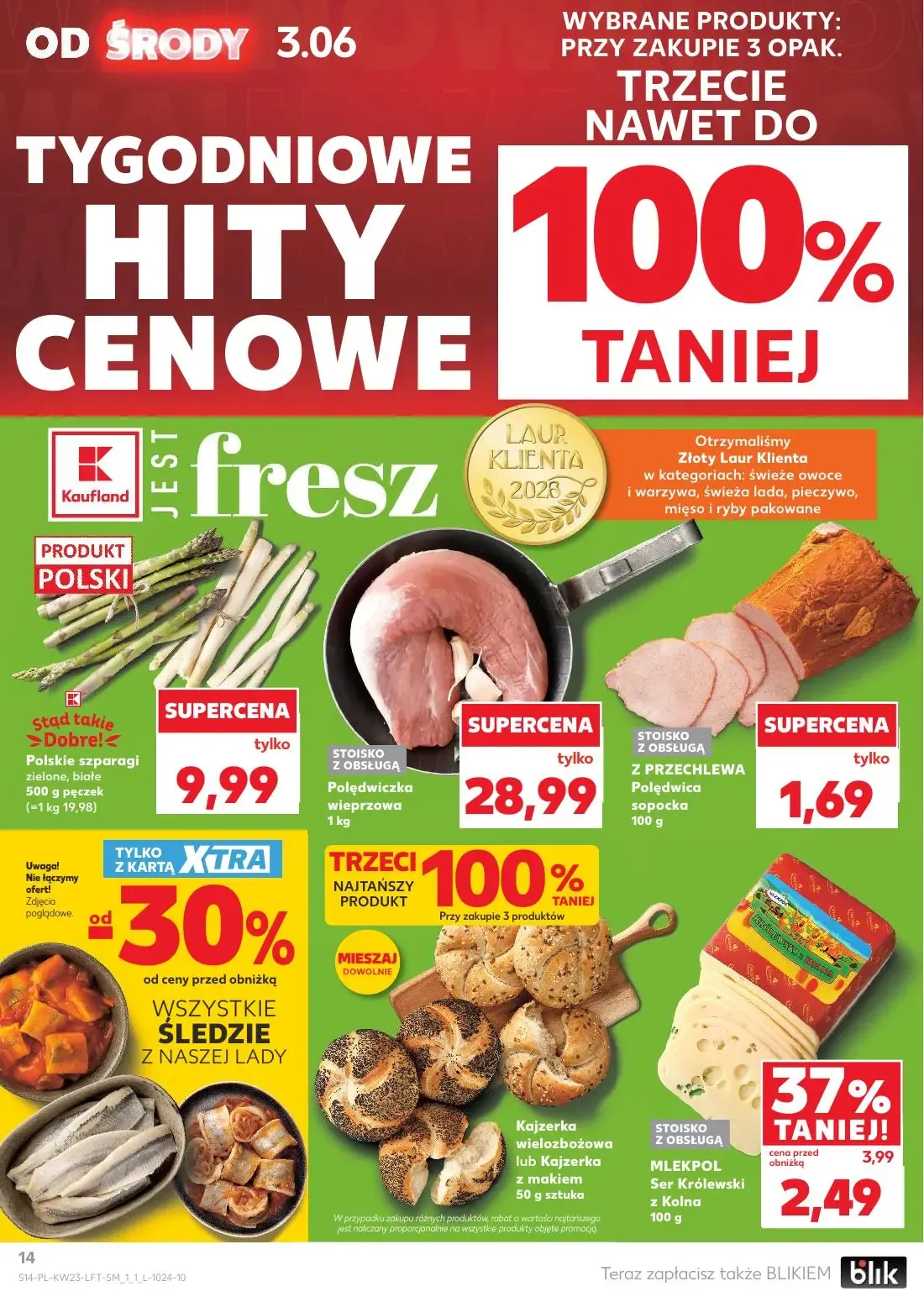 Kaufland gazetka, strona 14 z 74 — Polskie szparagi zielone, białe
