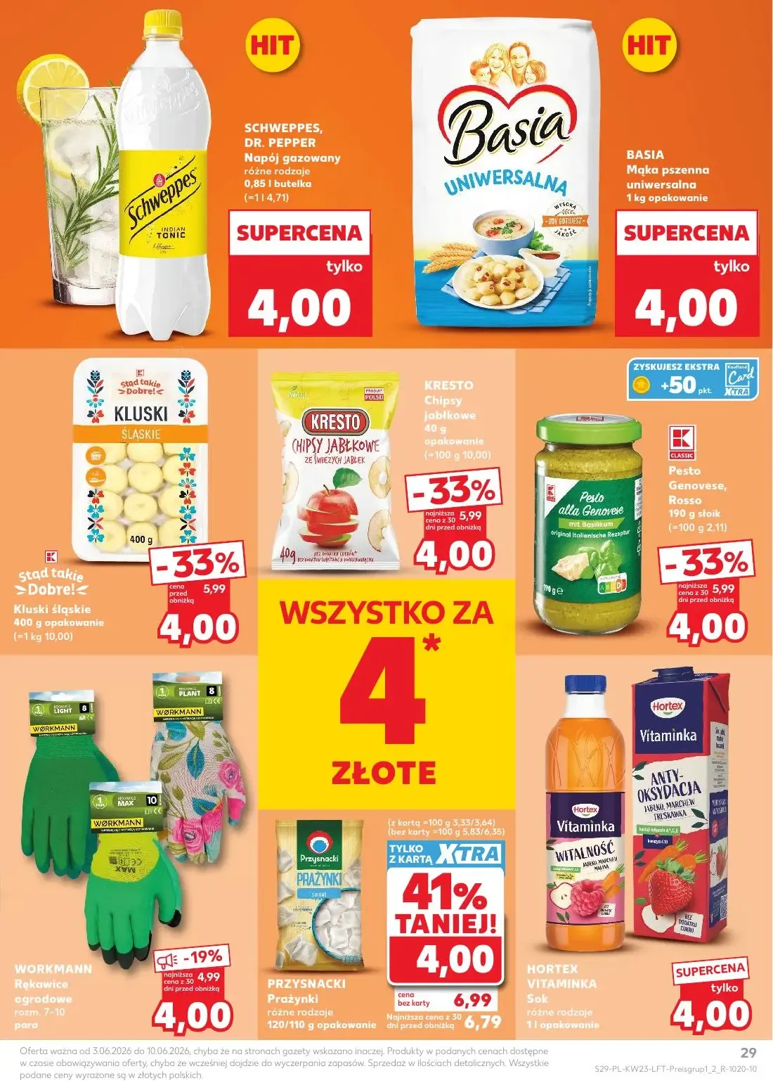 Kaufland gazetka, strona 29 z 74 — PRZYSNACKI Prażynki, Kluski śląskie, KRESTO Chipsy jabłkowe