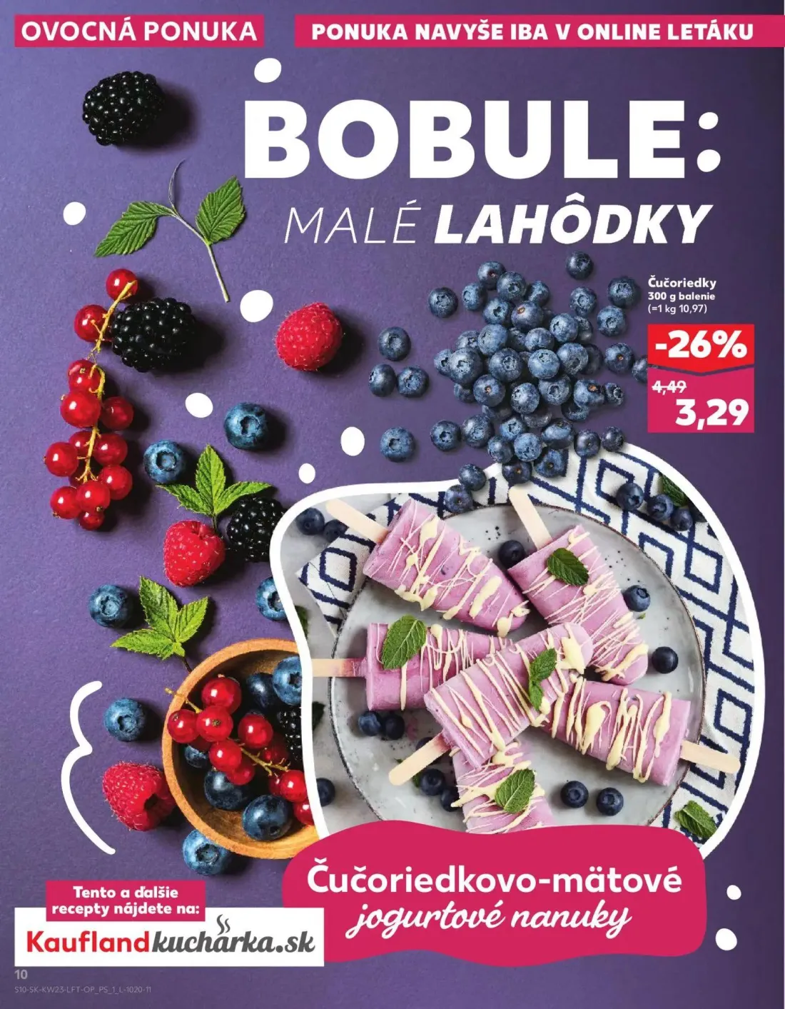 Kaufland leták, strana 10 z 76 — Čučoriedky