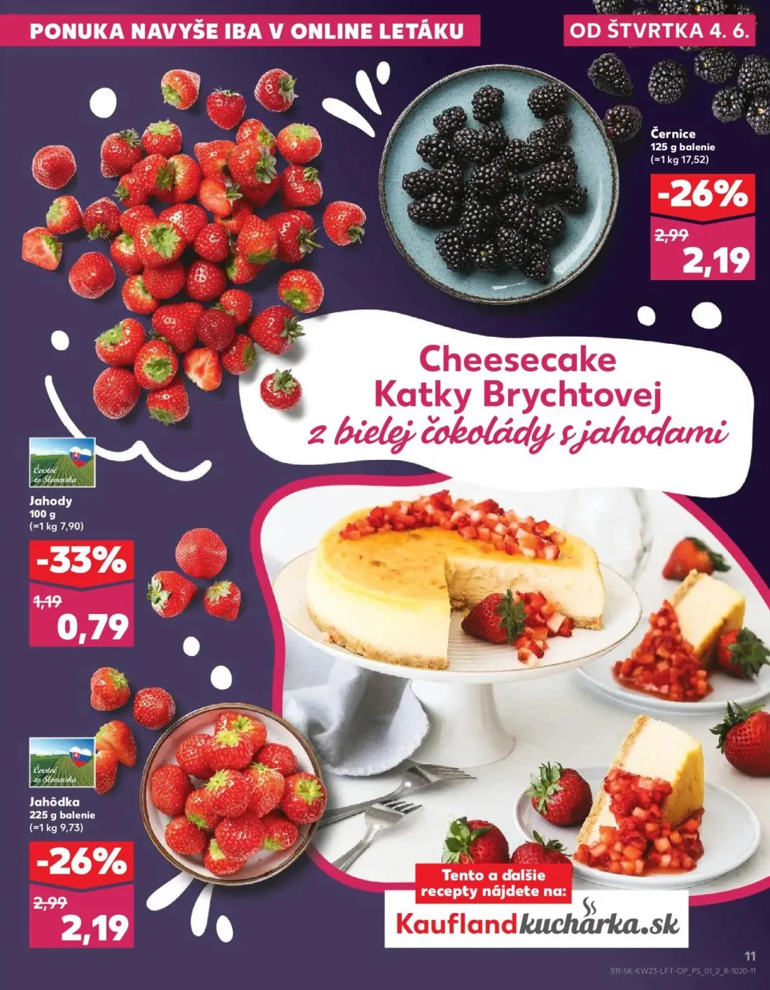 Kaufland leták, strana 11 z 76 — Černice, Jahôdka, Jahody
