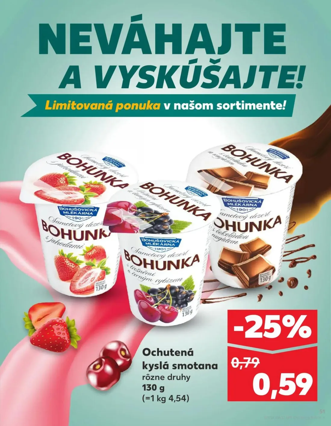 Kaufland leták, strana 51 z 76 — Ochutená kyslá smotana