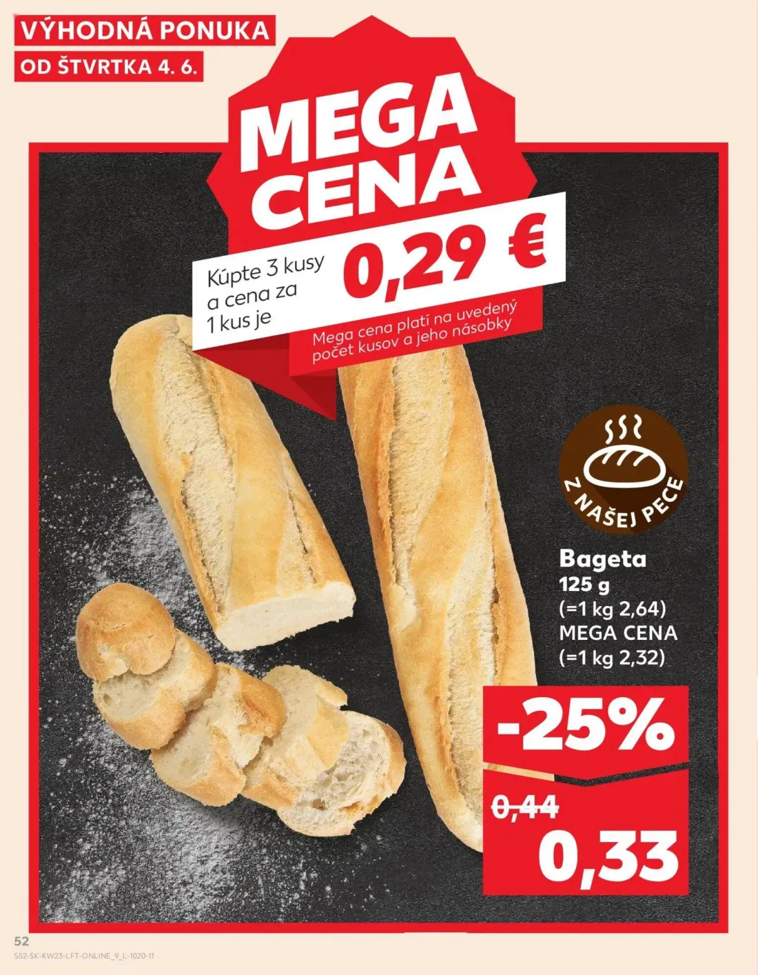 Kaufland leták, strana 52 z 76 — Bageta