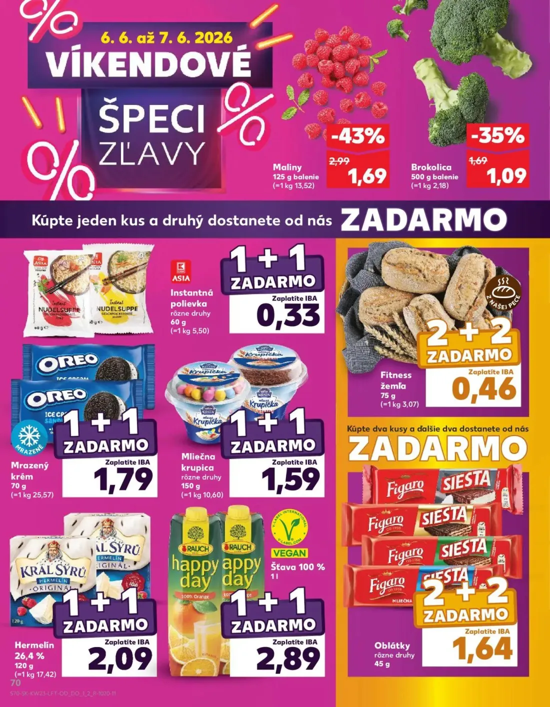 Kaufland leták, strana 70 z 76 — Mrazený krém