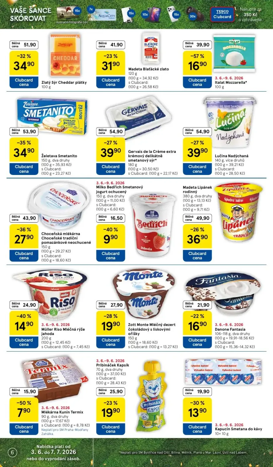 Tesco Supermarket leták, strana 6 z 10 — Danone Fantasia