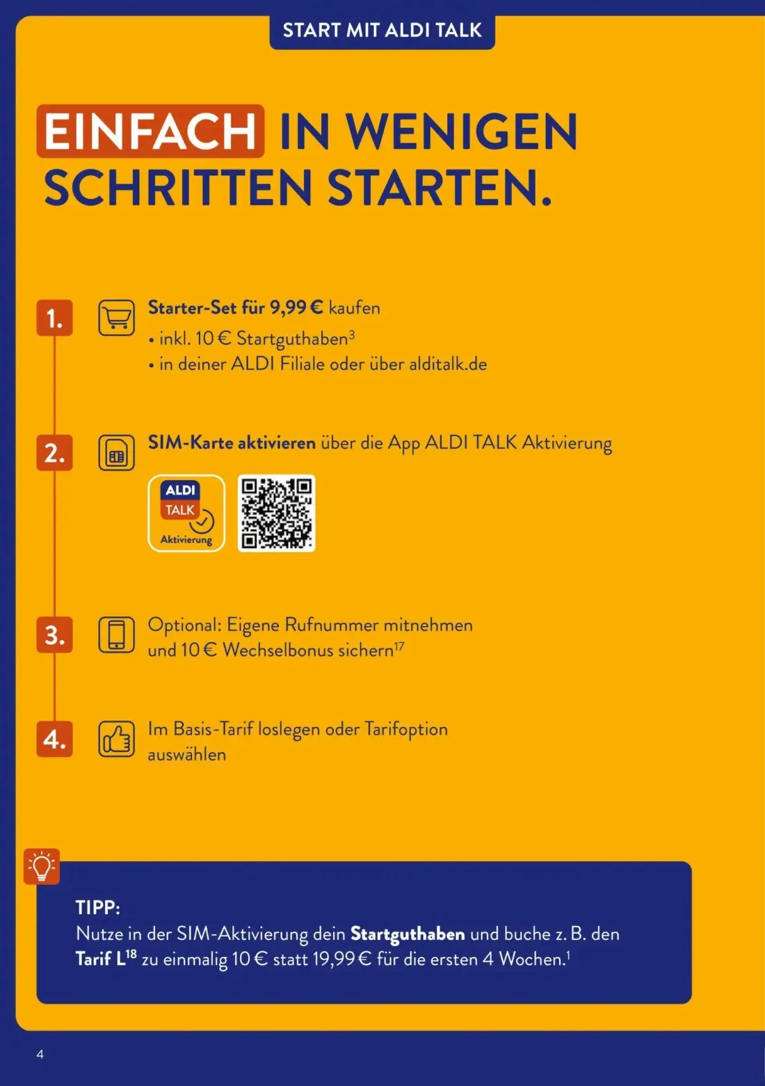 Aldi Nord Prospekt, Seite 4 von 20 — Tarif L