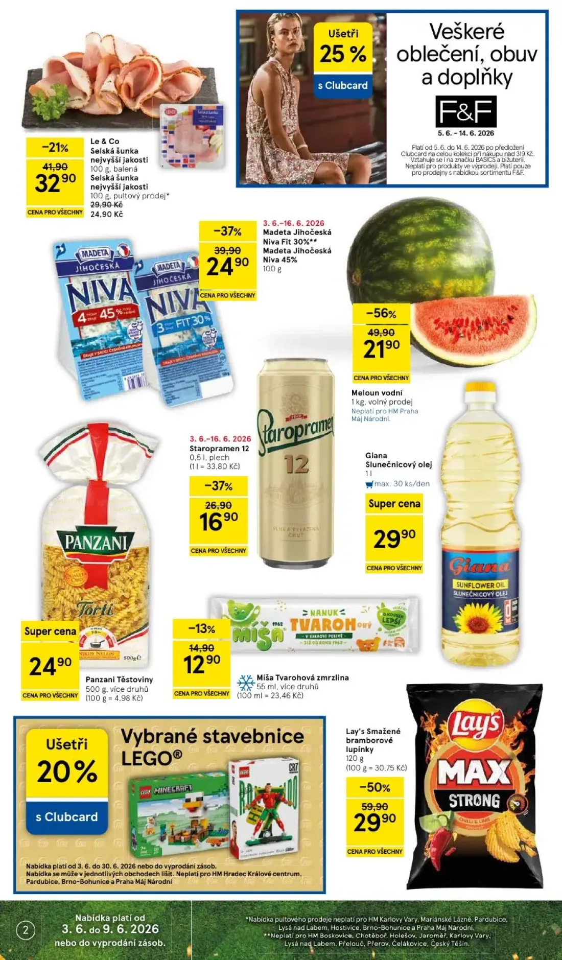 Tesco leták, strana 2 z 35 — Meloun vodní, Staropramen 12