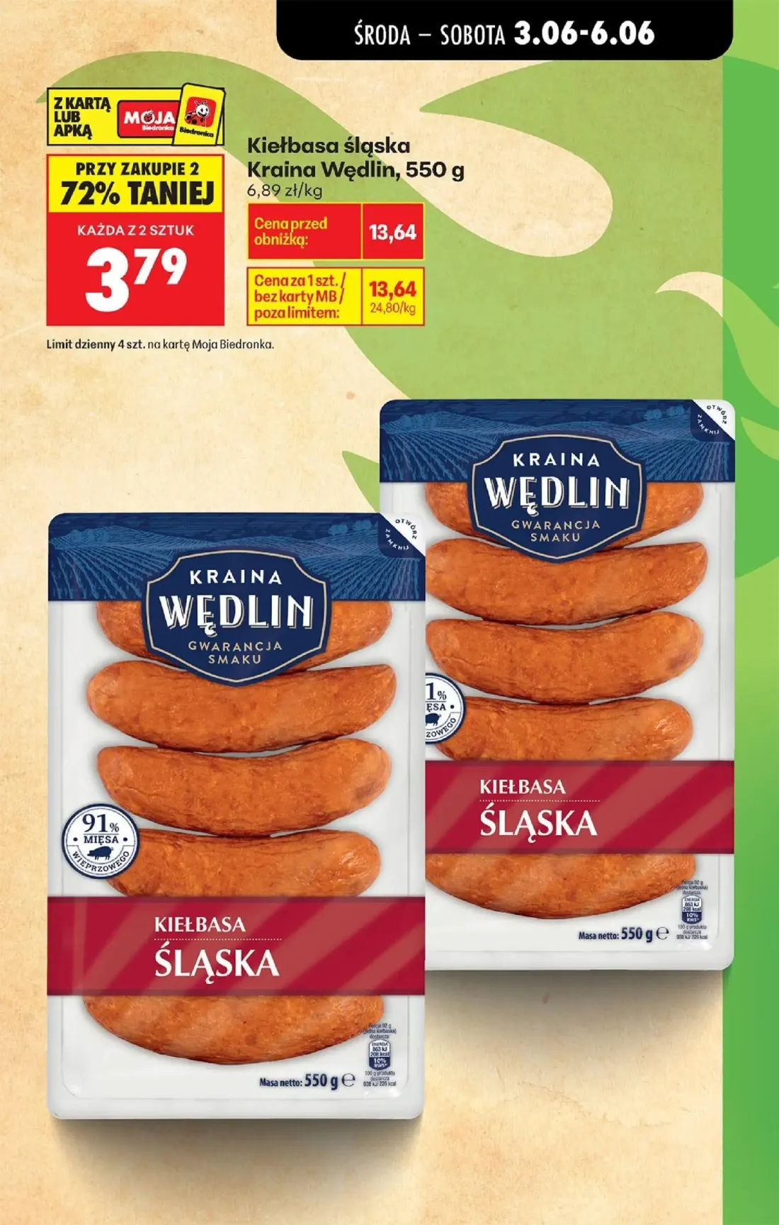 Biedronka gazetka, strona 3 z 76 — Kiełbasa śląska Kraina Wędlin