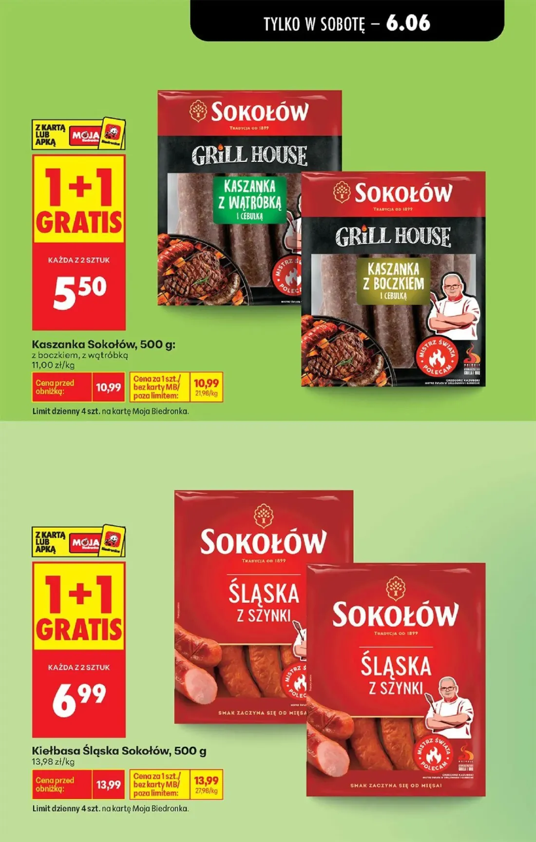 Biedronka gazetka, strona 5 z 76 — Kiełbasa Śląska Sokołów, Kaszanka Sokołów