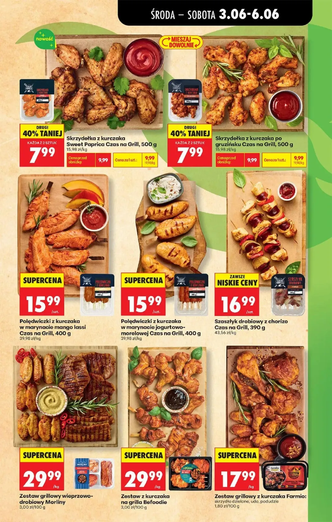 Biedronka gazetka, strona 13 z 76 — Skrzydełka z kurczaka Sweet Paprica Czas na Grill, Skrzydełka z kurczaka po gruzińsku Cz…