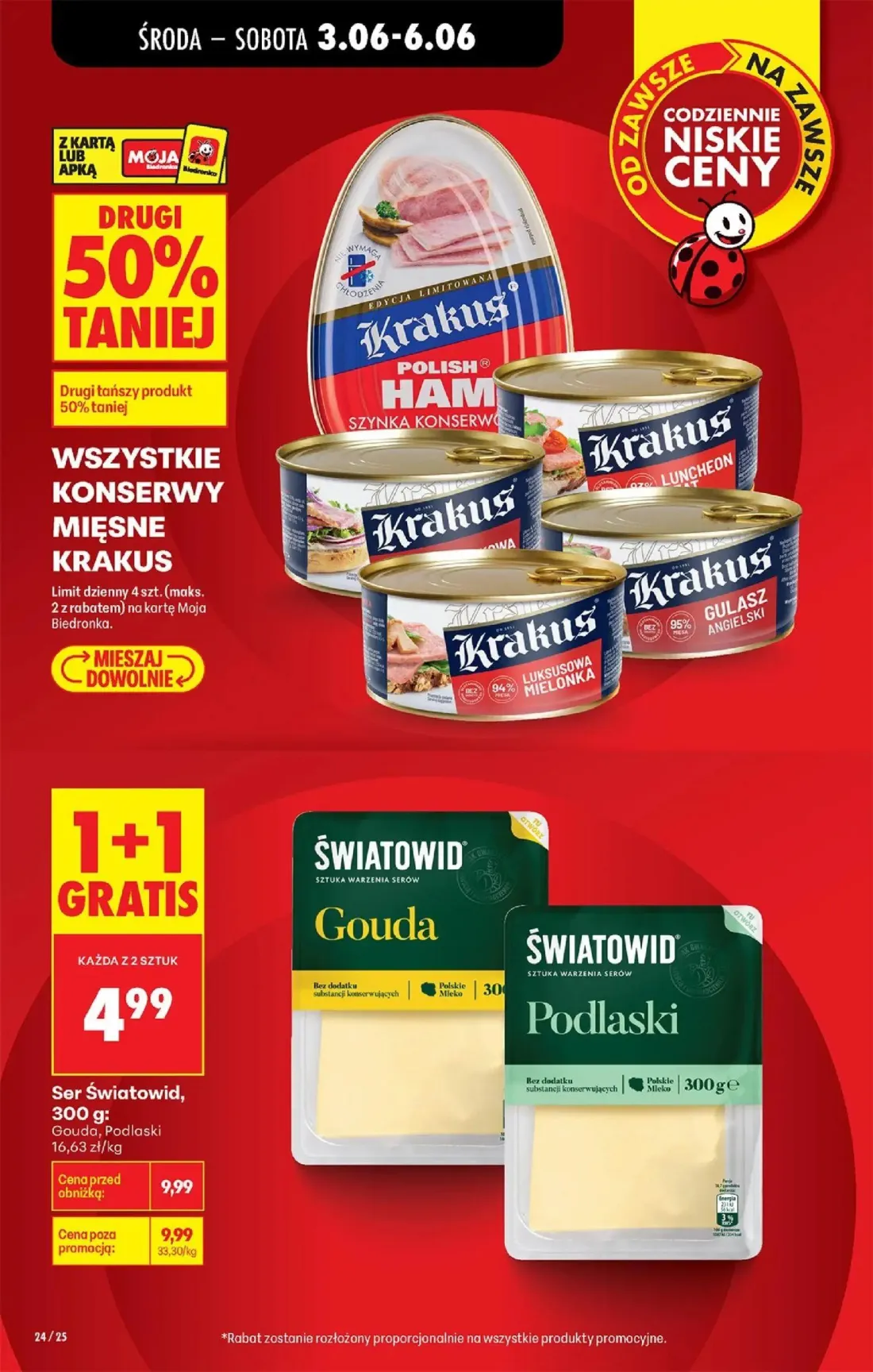 Biedronka gazetka, strona 26 z 76 — Ser Światowid, Gouda, Ser Światowid, Podlaski