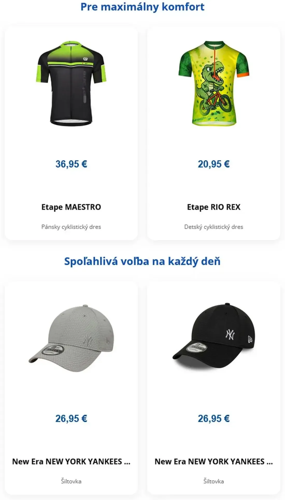 Terno leták, strana 3 z 4 — Etape MAESTRO Pánsky cyklistický dres, Etape RIO REX Detský cyklistický dres