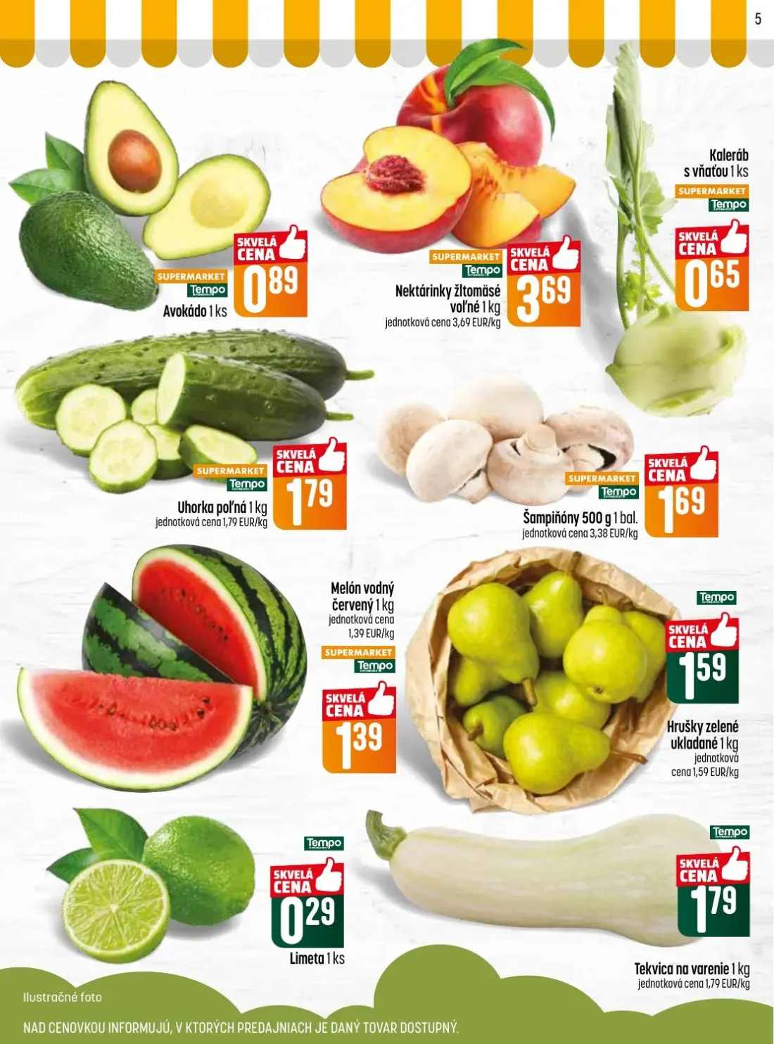 Coop Jednota leták, strana 5 z 32 — Nektárinky žltomäsé voľné