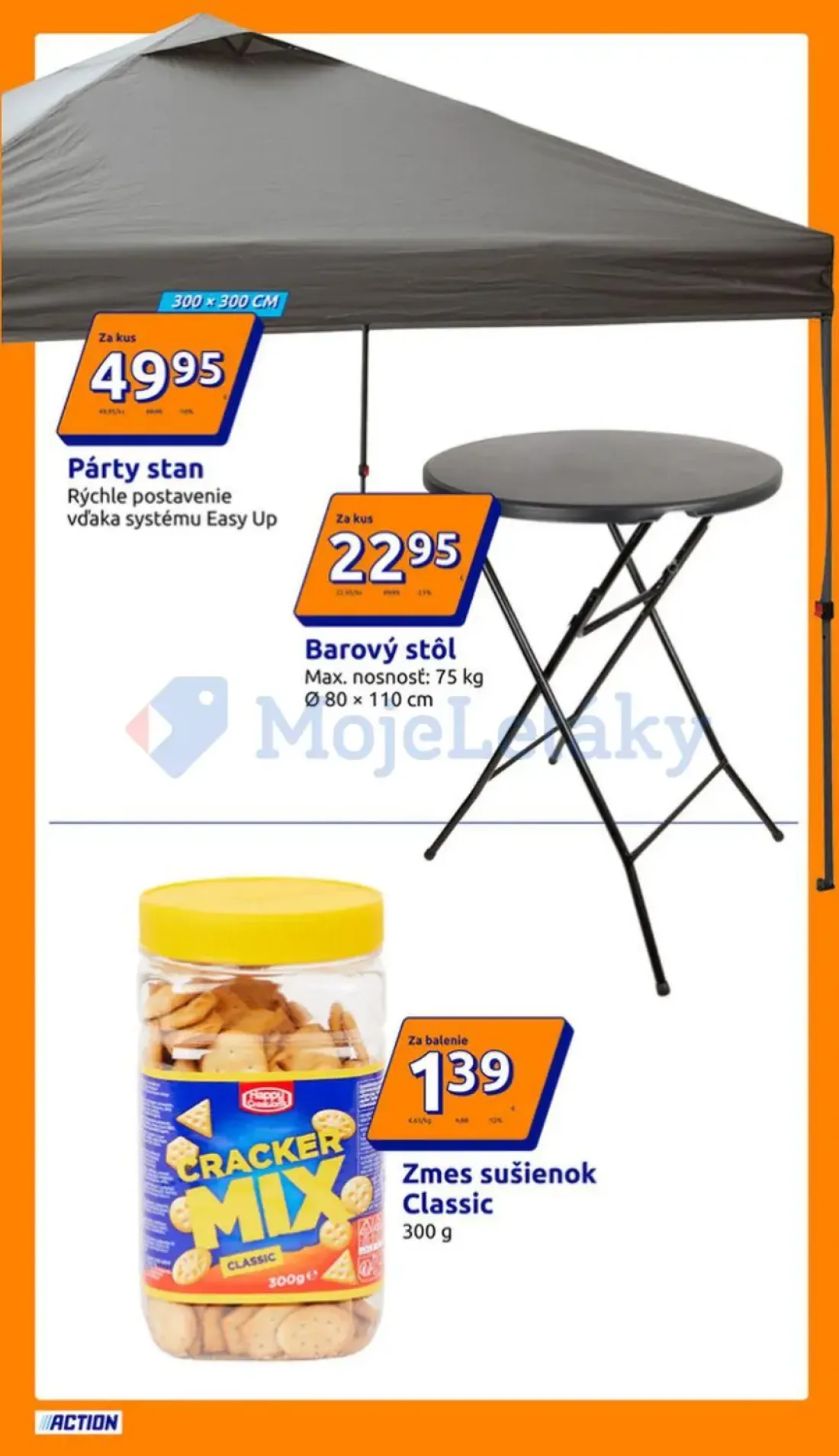 Terno leták, strana 9 z 30 — Párty stan, Barový stôl, Zmes sušienok Classic
