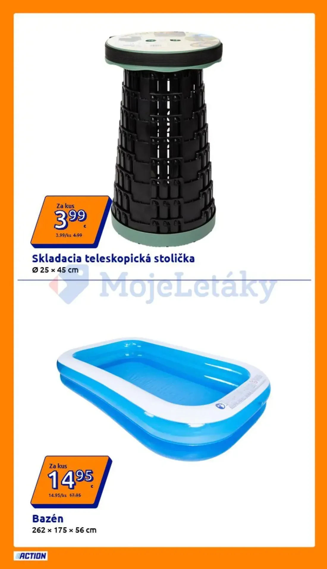 Terno leták, strana 15 z 30 — Bazén, Skladacia teleskopická stolička