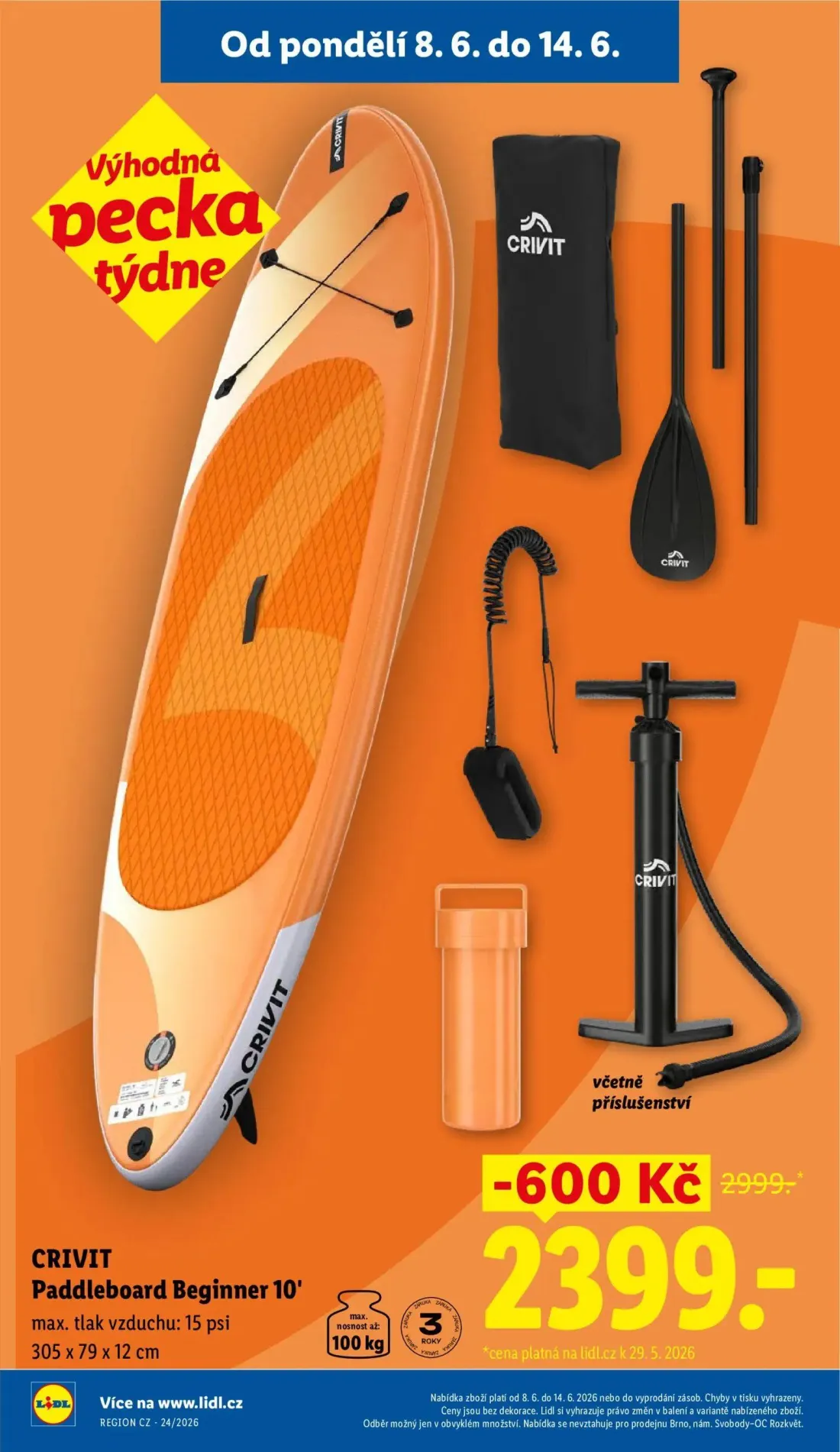 Lidl leták, strana 10 z 55 — CRIVIT Paddleboard Beginner 10'