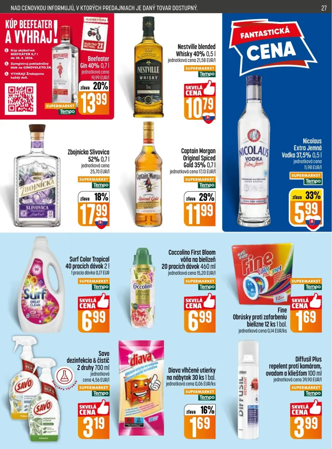 Coop Jednota leták, strana 27 z 32 — Savo dezinfekcia & čistič
