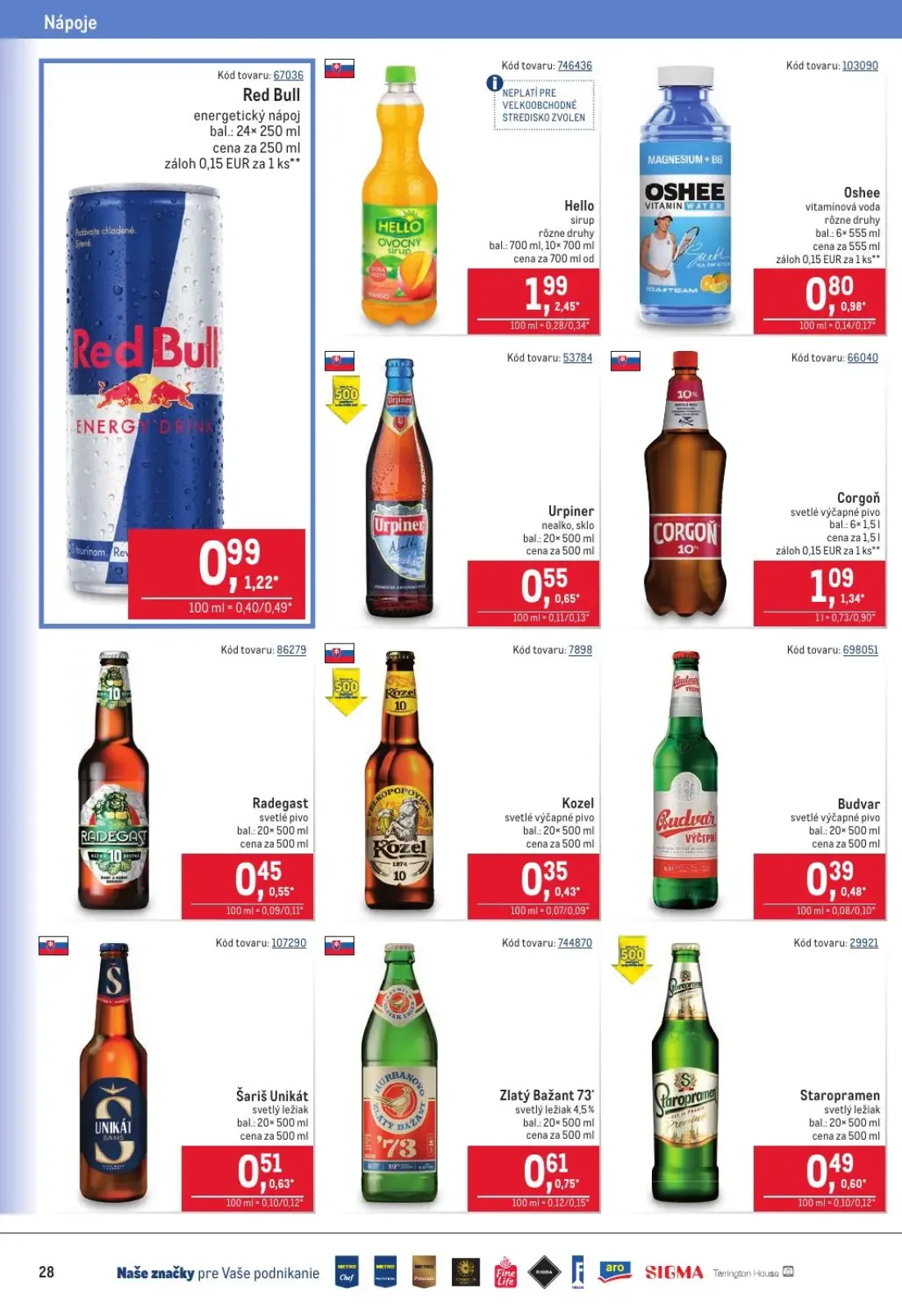 Metro leták, strana 28 z 40 — Red Bull energetický nápoj