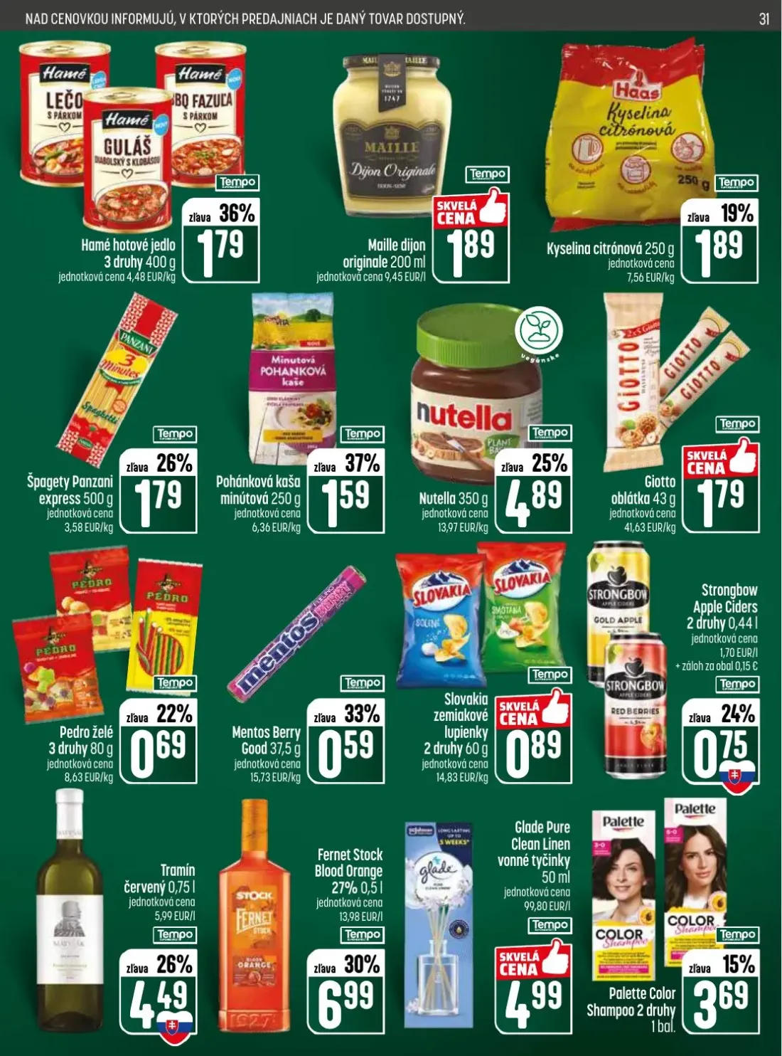 Coop Jednota leták, strana 31 z 32