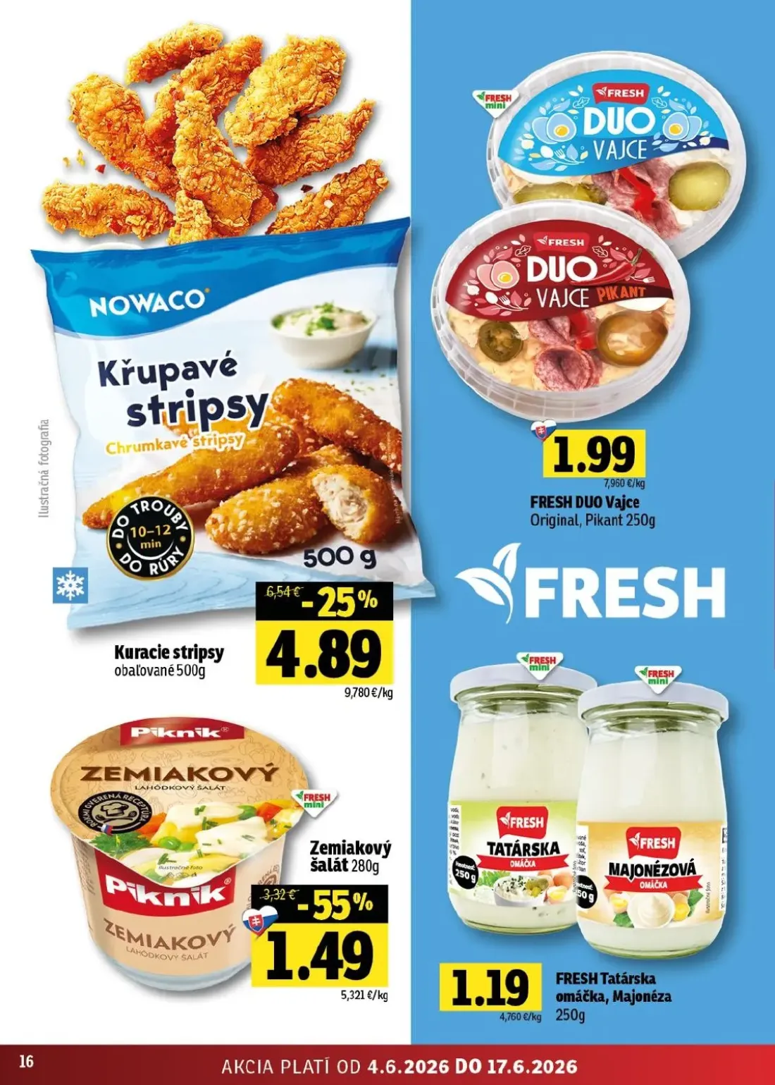 Fresh - západ leták, strana 16 z 52 — Piknik Zemiakový šalát