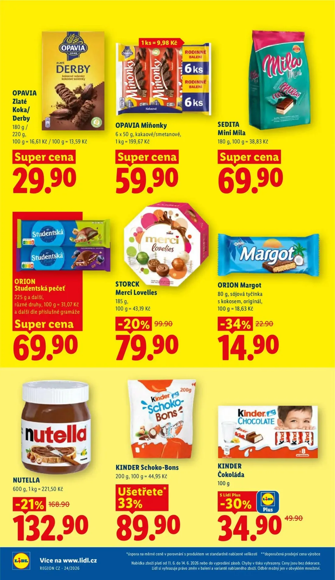 Lidl leták, strana 22 z 57 — NUTELLA, STORCK Merci Lovelies, KINDER Čokoláda