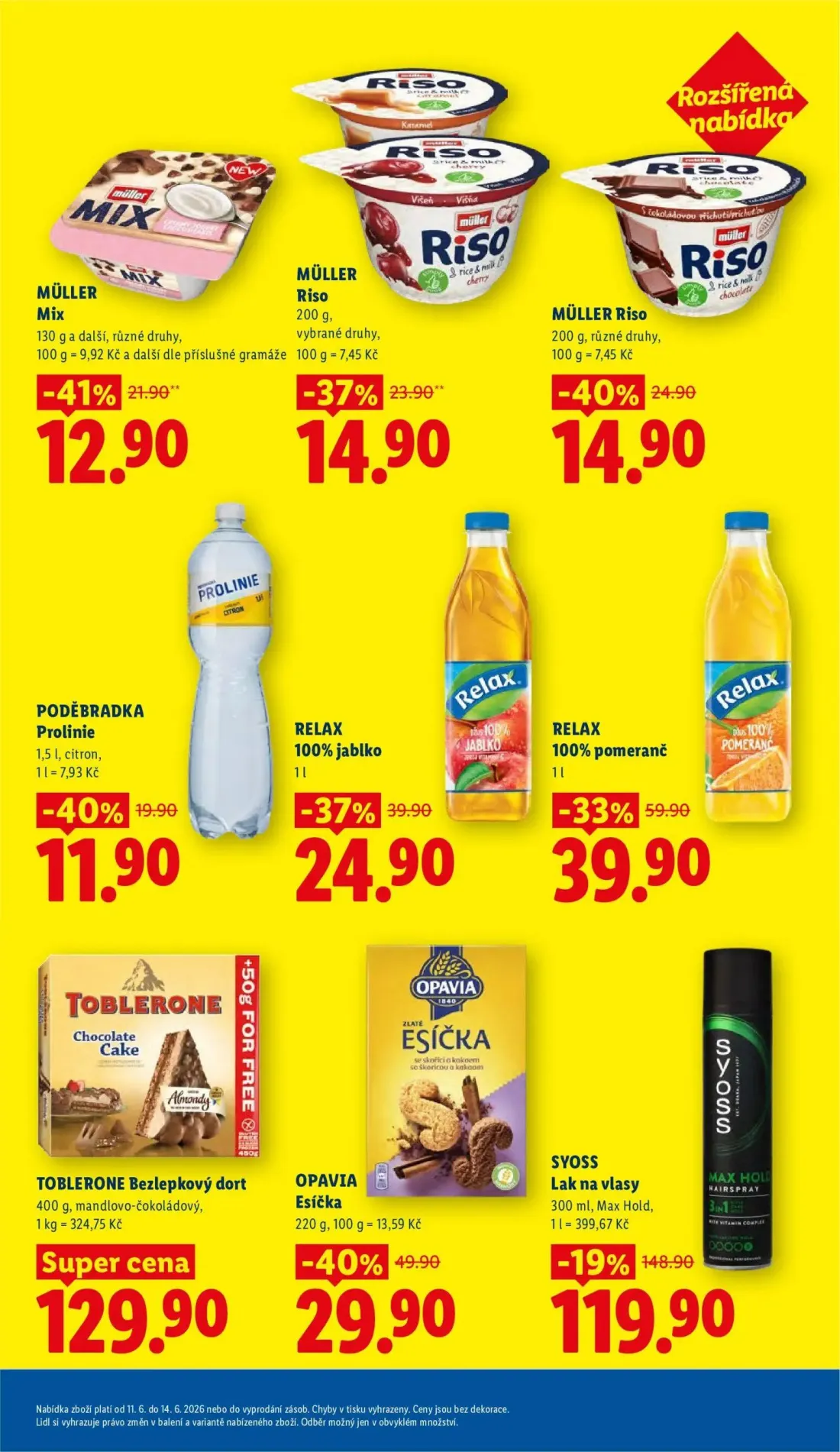 Lidl leták, strana 25 z 57 — RELAX 100% pomeranč, OPAVIA Esíčka, RELAX 100% jablko