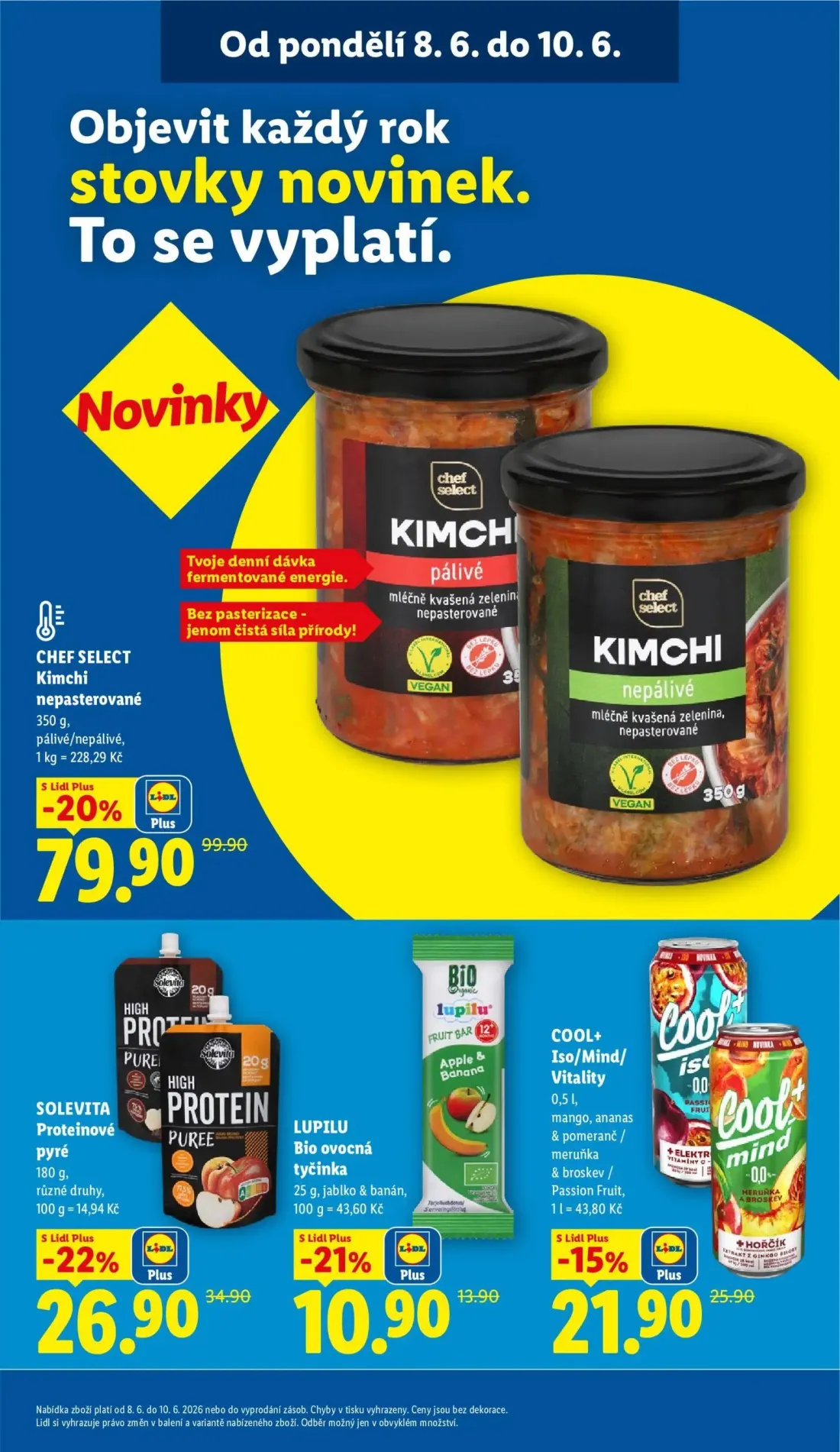 Lidl leták, strana 27 z 55 — SOLEVITA Proteinové pyré, COOL+ Iso/Mind/Vitality, LUPILU Bio ovocná tyčinka