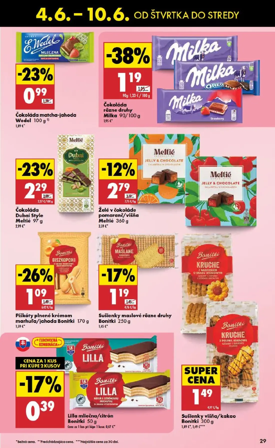 Biedronka leták, strana 29 z 48 — Čokoláda rôzne druhy Milka