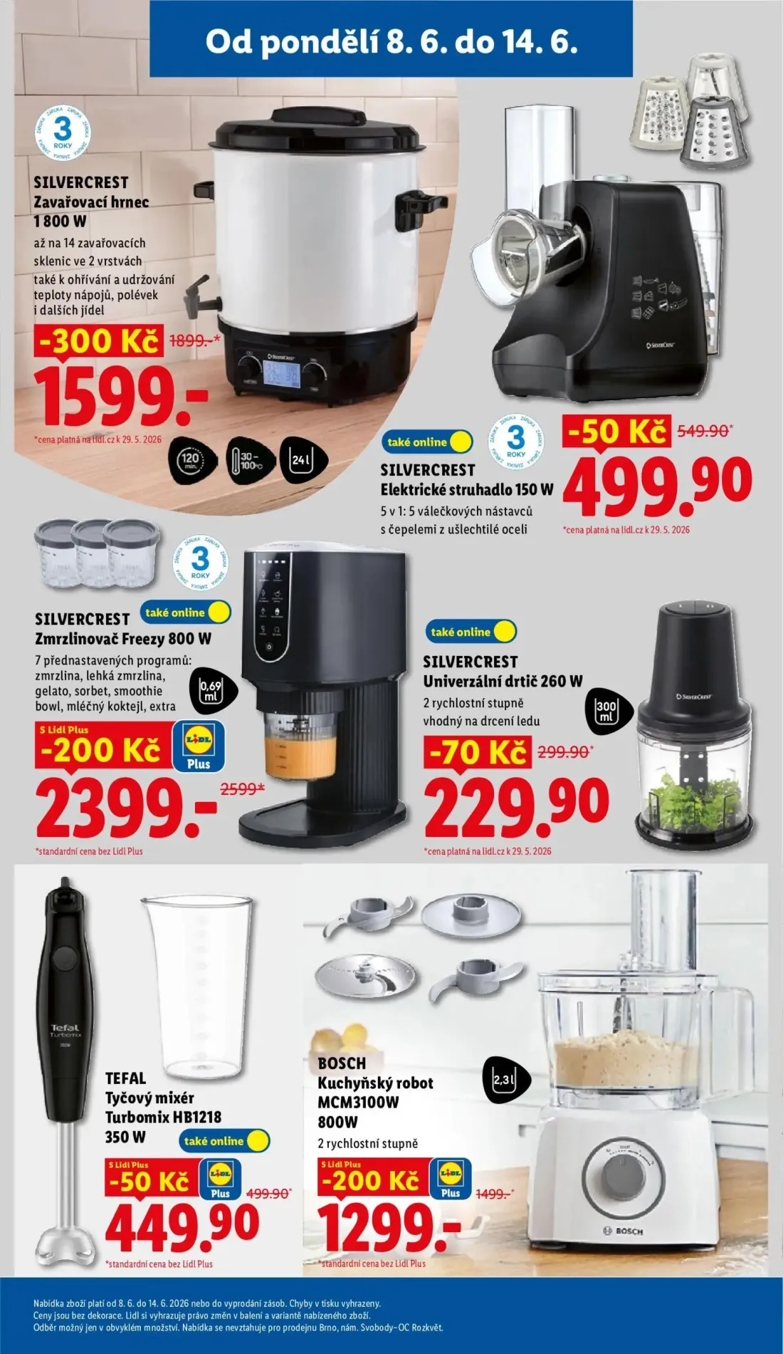 Lidl leták, strana 47 z 55 — SILVERCREST Zavařovací hrnec 1800 W, SILVERCREST Zmrzlinovač Freezy 800 W, BOSCH Kuchyňský robo…