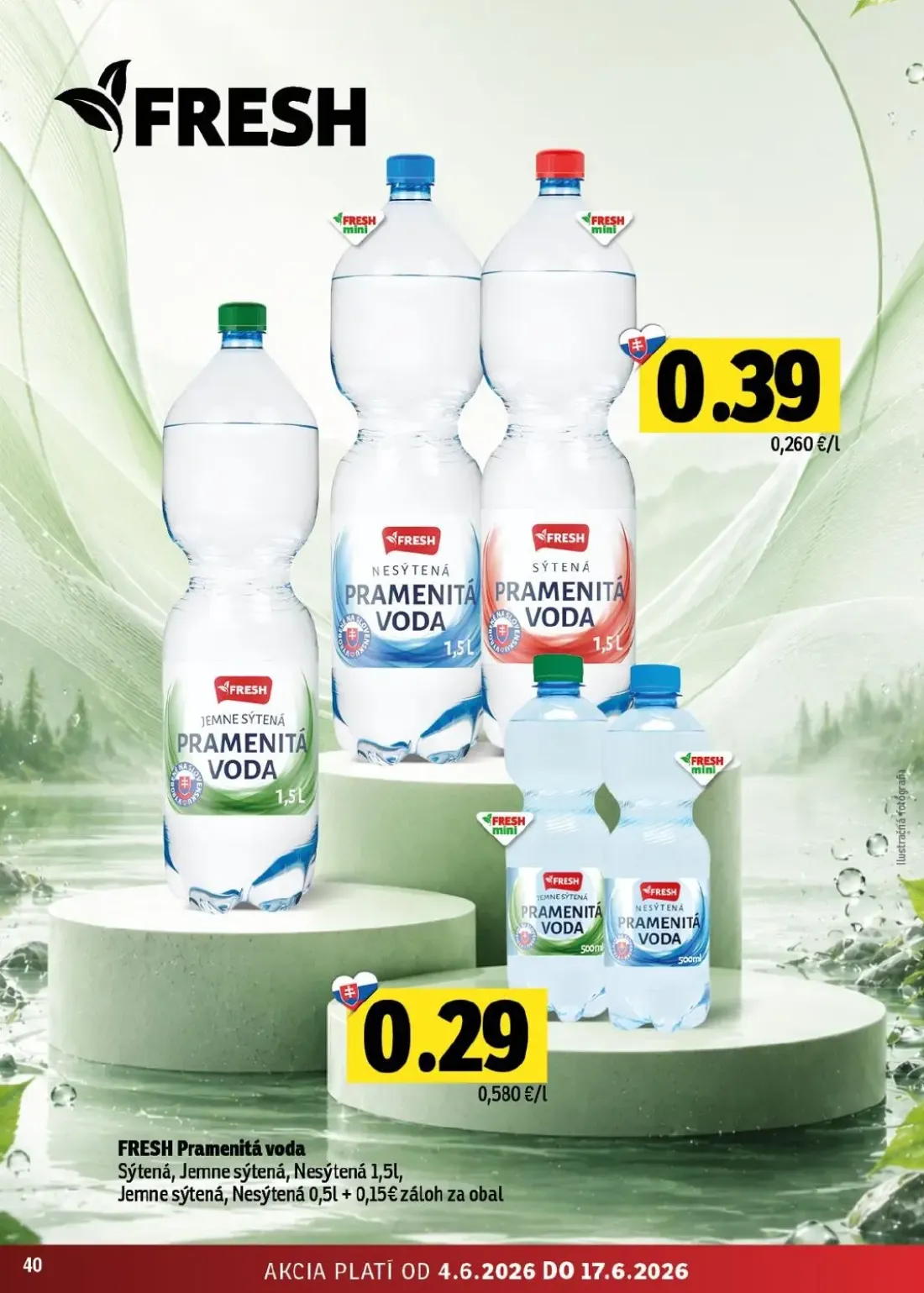 Fresh - západ leták, strana 40 z 52 — FRESH Pramenitá voda, FRESH Pramenitá voda