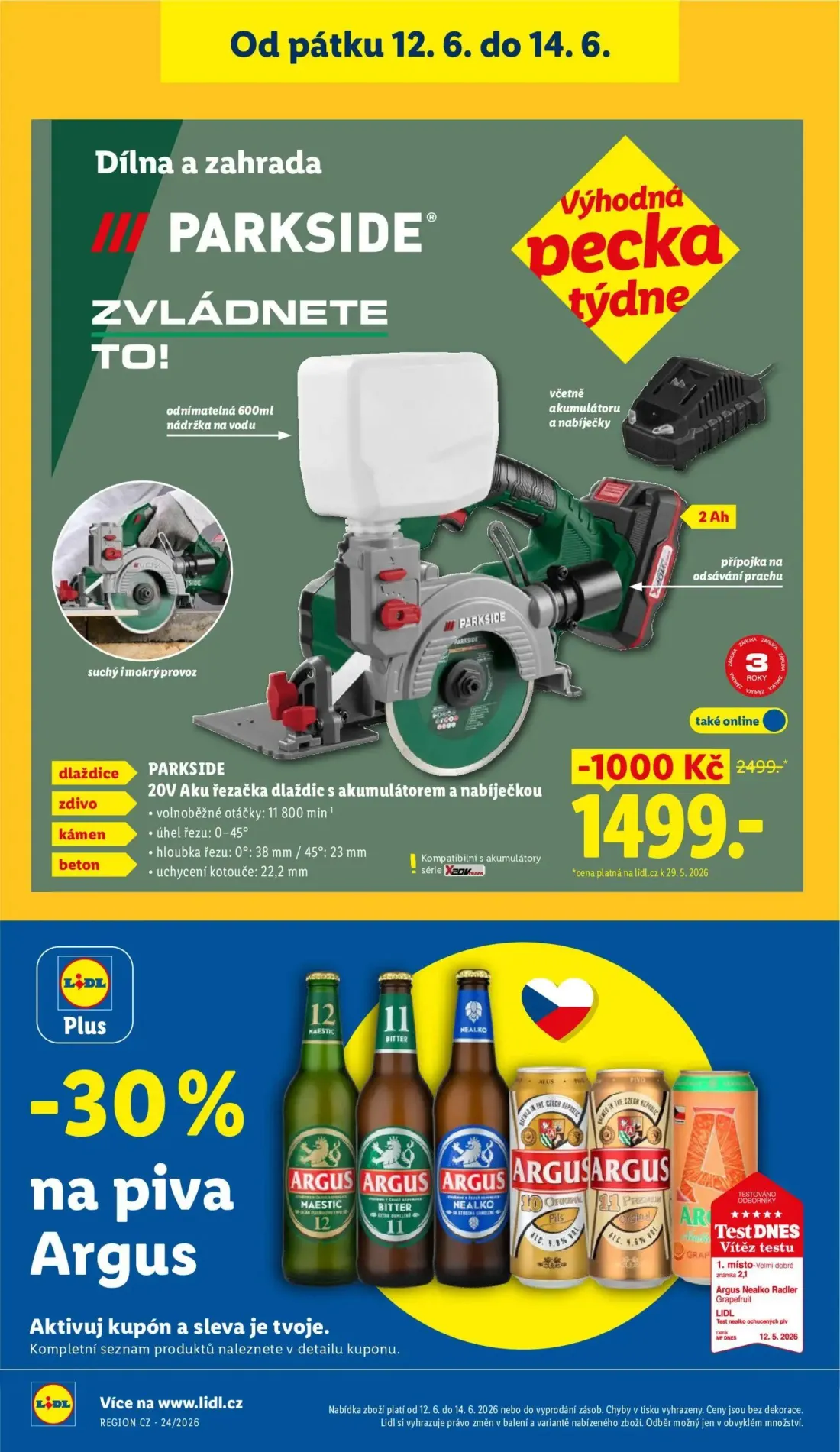 Lidl leták, strana 50 z 57 — 20V Aku řezačka dlaždic s akumulátorem a nabíječkou
