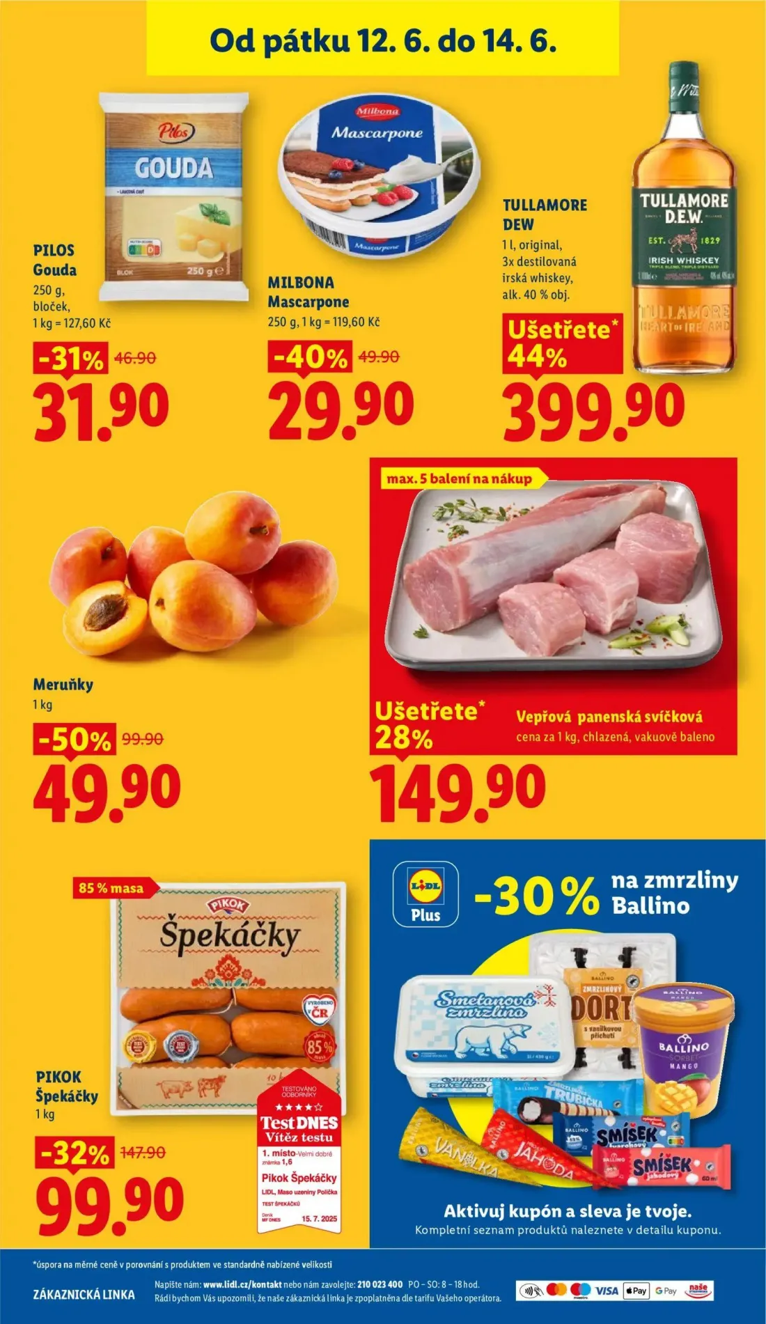 Lidl leták, strana 51 z 57 — Pikok Špekáčky, Vepřová panenská svíčková
