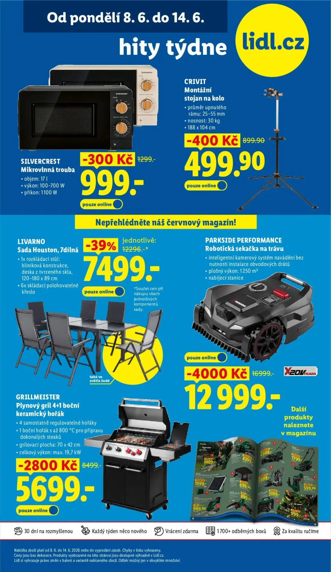 Lidl leták, strana 53 z 57 — GRILLMEISTER Plynový gril 4+1 boční keramický hořák