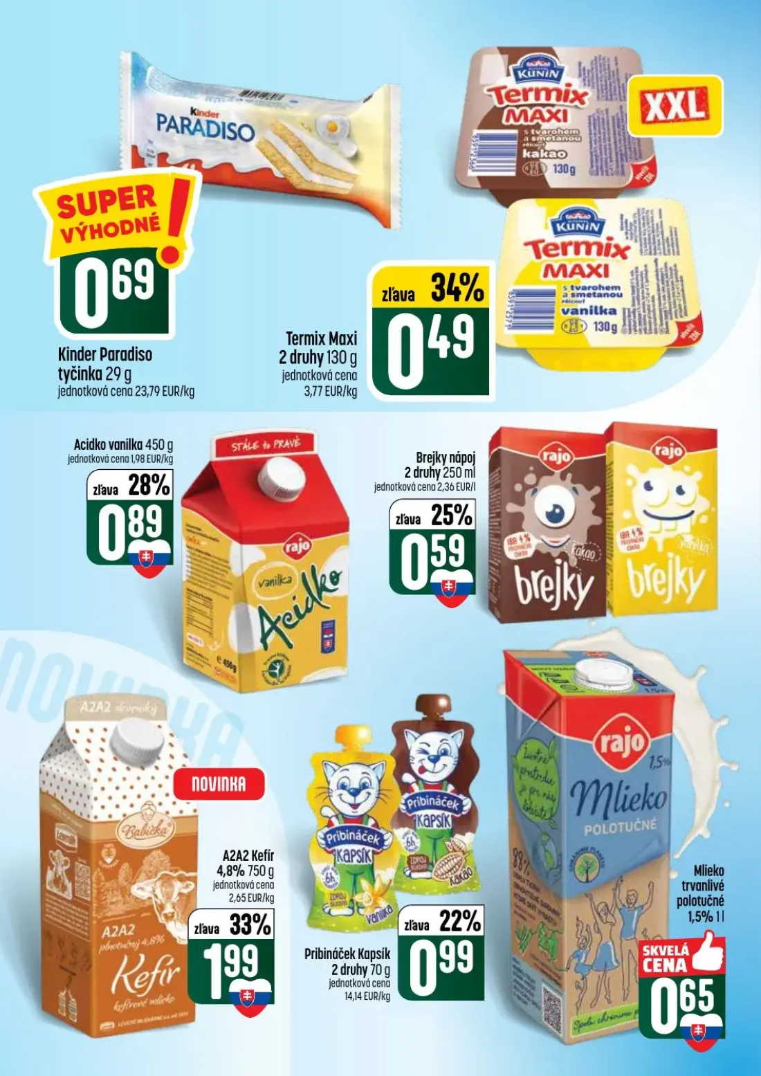 Coop Tempo leták, strana 30 z 62 — Mlieko trvanlivé polotučné 1,5%