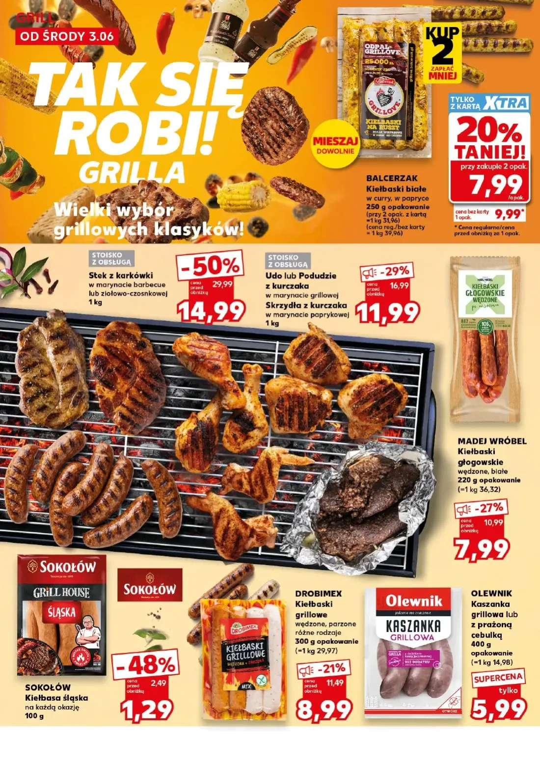 Kaufland gazetka, strona 14 z 24 — Stek z karkówki w marynacie barbecue lub ziołowo-czosnkowej, Udo lub Podudzie z kurczaka …