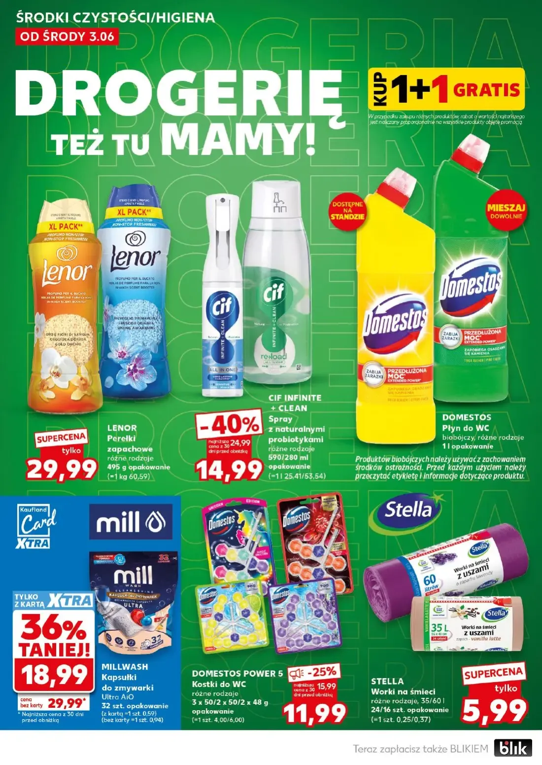 Kaufland gazetka, strona 22 z 24 — MILLWASH Kapsułki do zmywarki Ultra AiO, CIF INFINITE + CLEAN Spray z naturalnymi probiot…