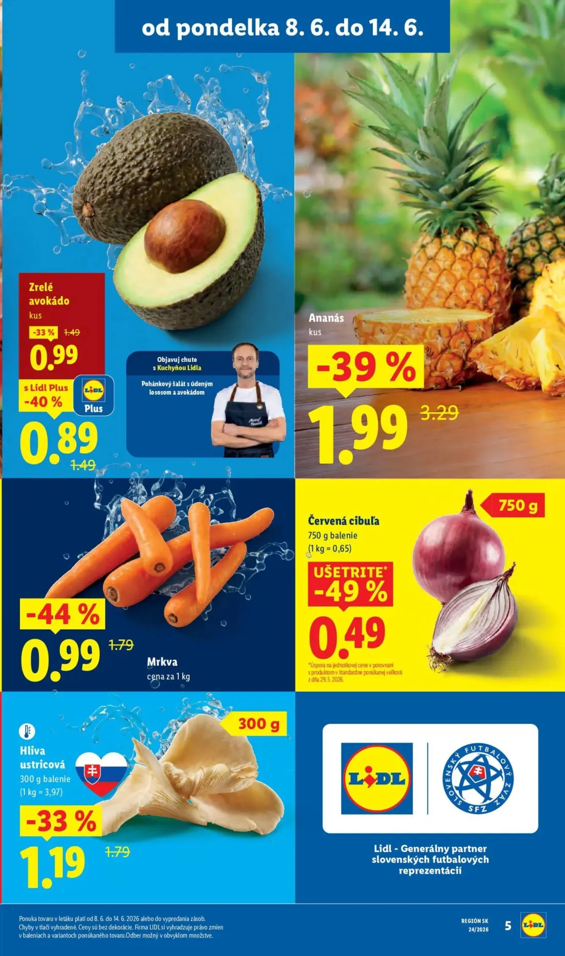 Lidl leták, strana 11 z 99 — Ananás, Mrkva, Zrelé avokádo