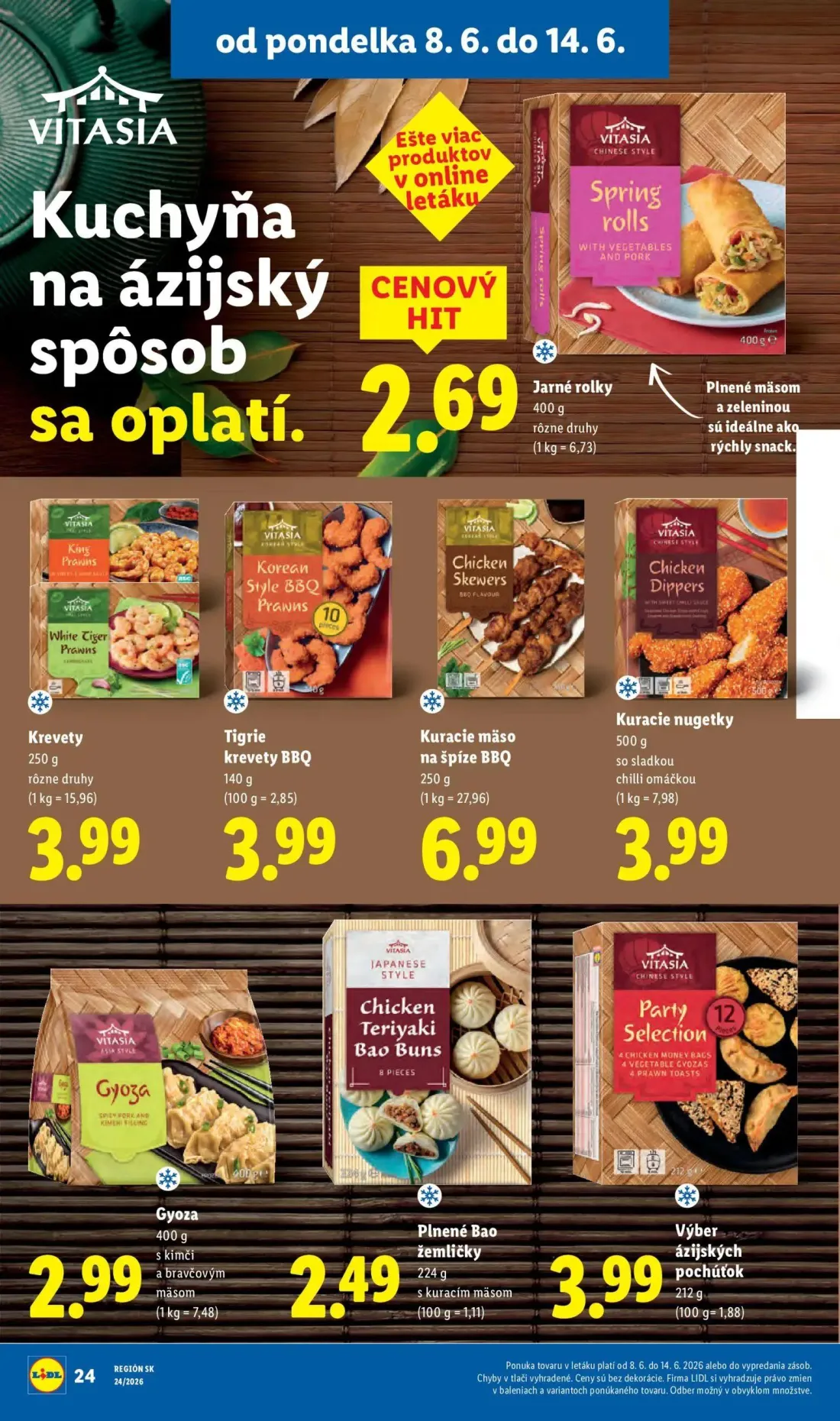 Lidl leták, strana 36 z 99 — Jarné rolky, Krevety, Tigrie krevety BBQ