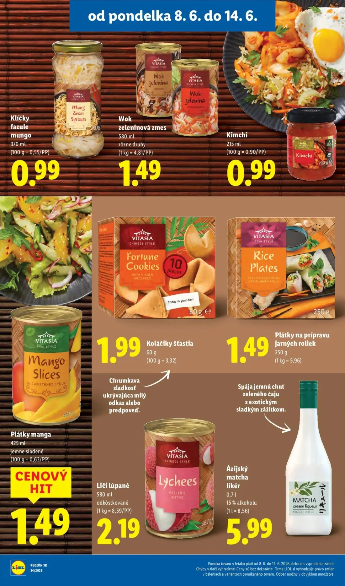 Lidl leták, strana 40 z 99 — Klíčky fazule mungo, Wok zeleninová zmes, Kimchi