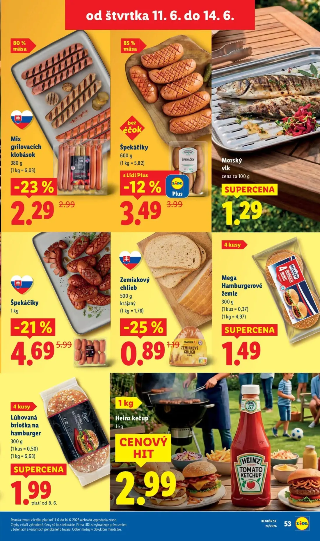 Lidl leták, strana 67 z 99 — Špekáčiky, Mix grilovacích klobások, Špekáčiky