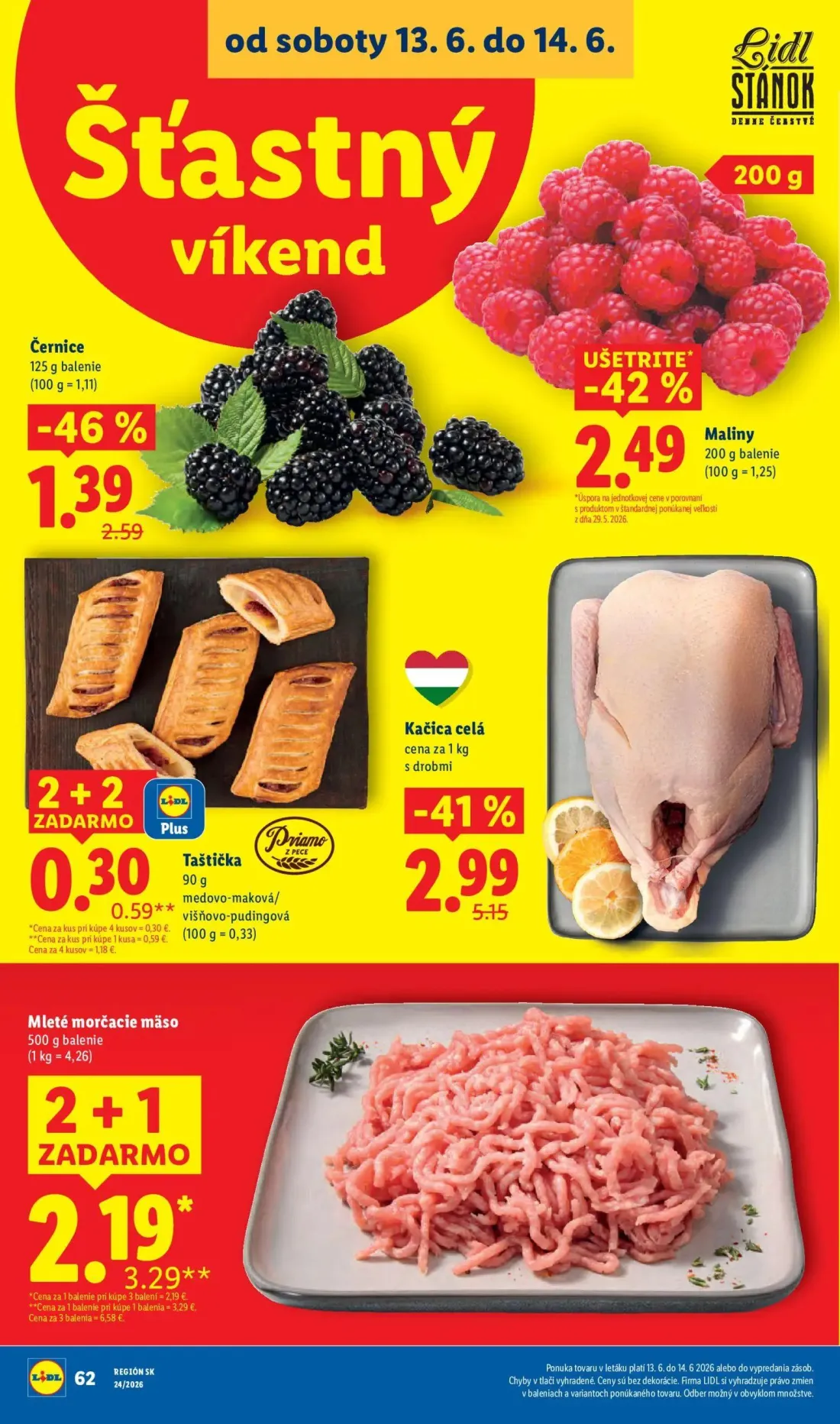 Lidl leták, strana 94 z 99 — Černice, Maliny