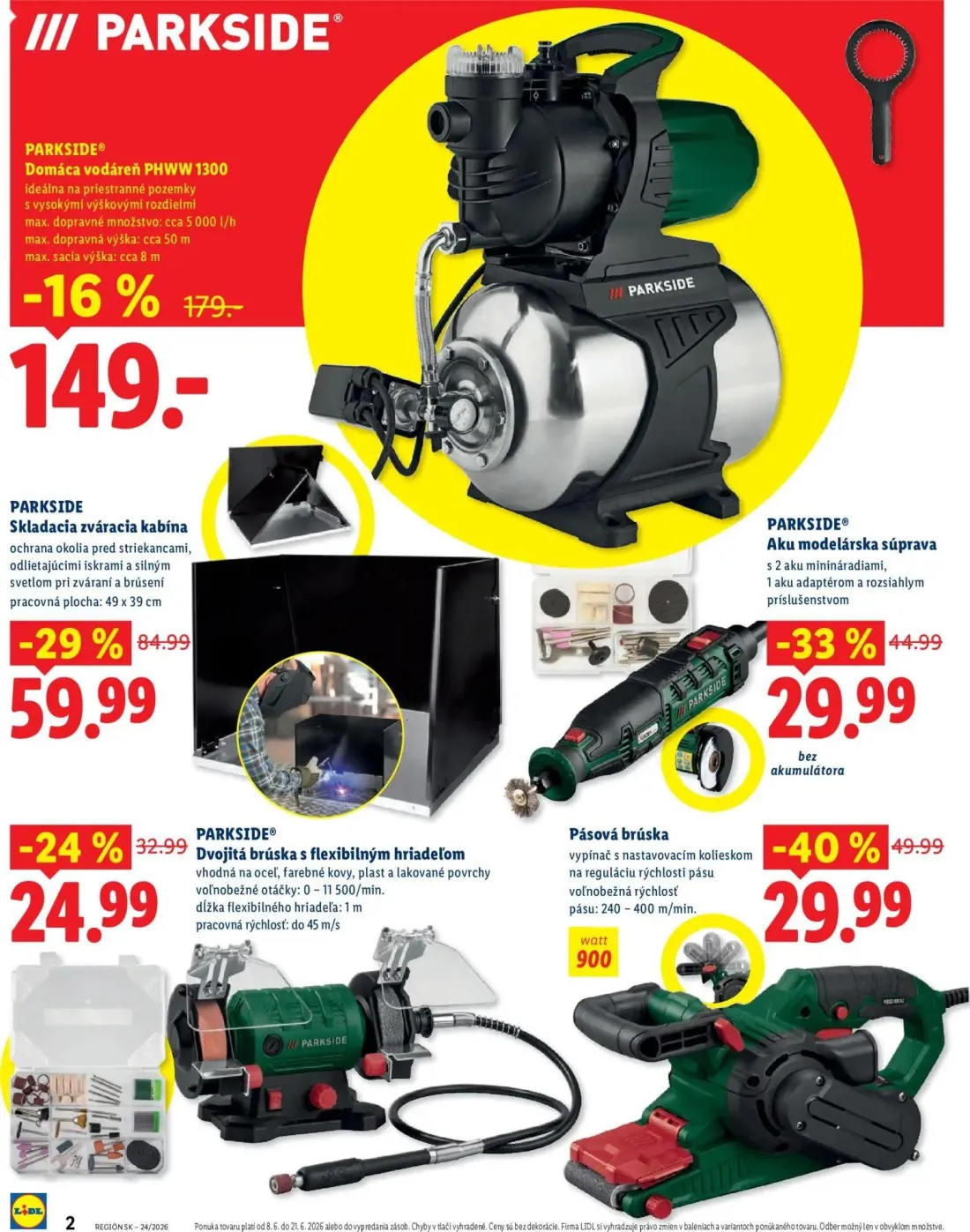 Lidl leták, strana 2 z 8 — PARKSIDE® Domáca vodáreň PHWW 1300