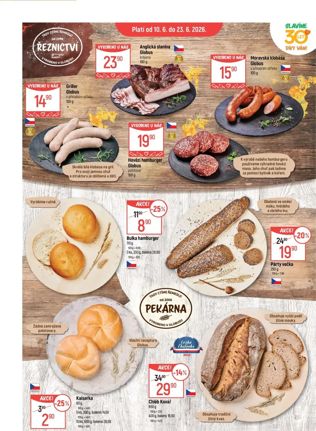 GLOBUS leták, strana 15 z 55 — Bulka hamburger