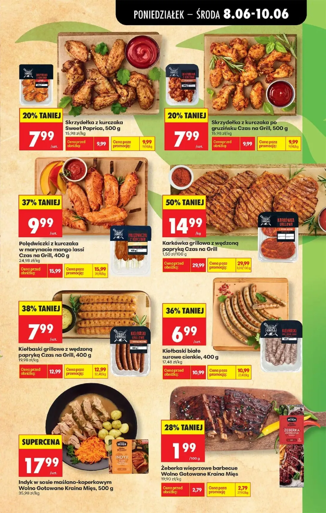 Biedronka gazetka, strona 39 z 88 — Karkówka grillowa z wędzoną papryką Czas na Grill, Polędwiczki z kurczaka w marynacie ma…