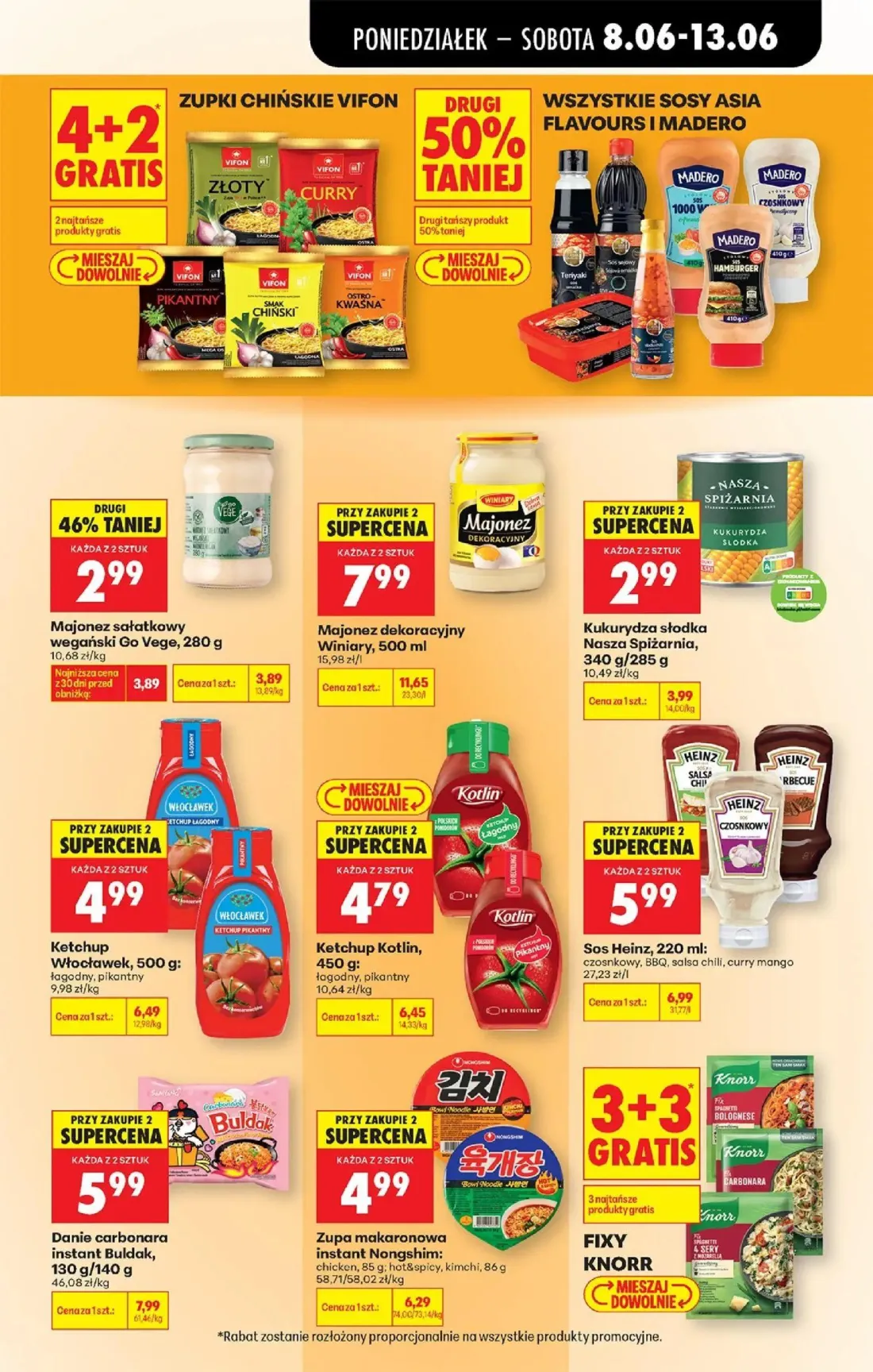 Biedronka gazetka, strona 57 z 88 — Majonez dekoracyjny Winiary, Ketchup Kotlin, Ketchup Włocławek