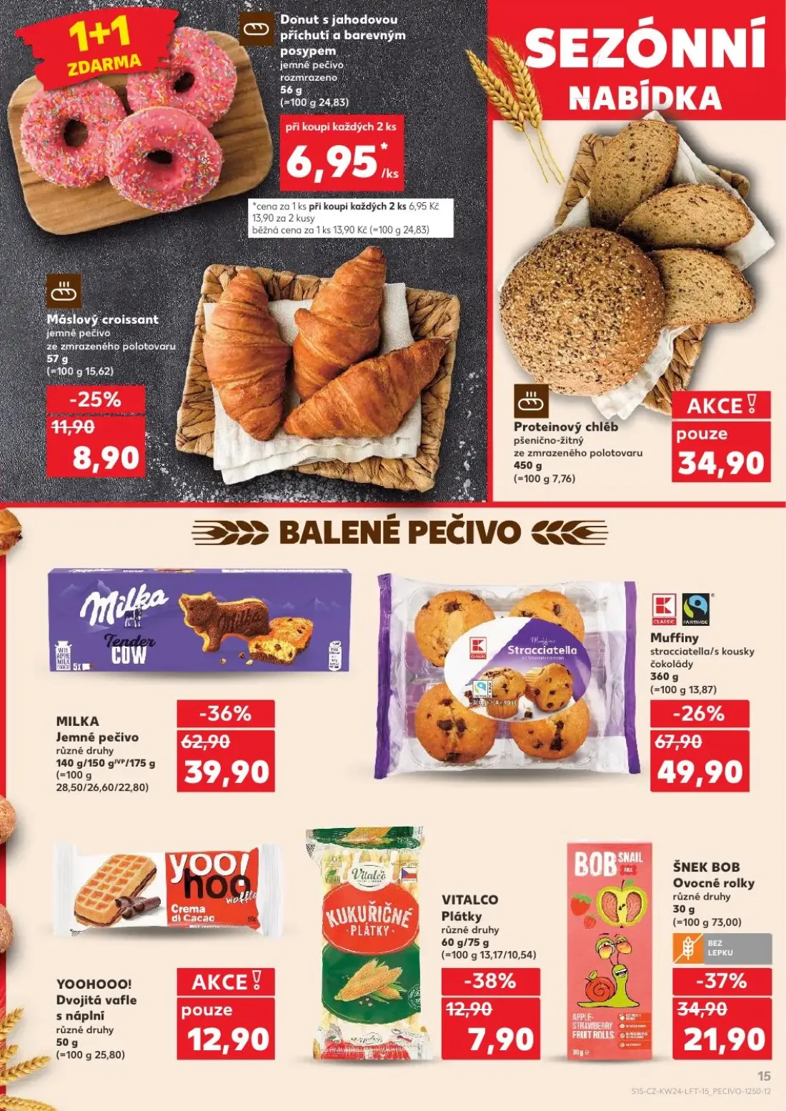 Kaufland leták, strana 15 z 54 — Máslový croissant
