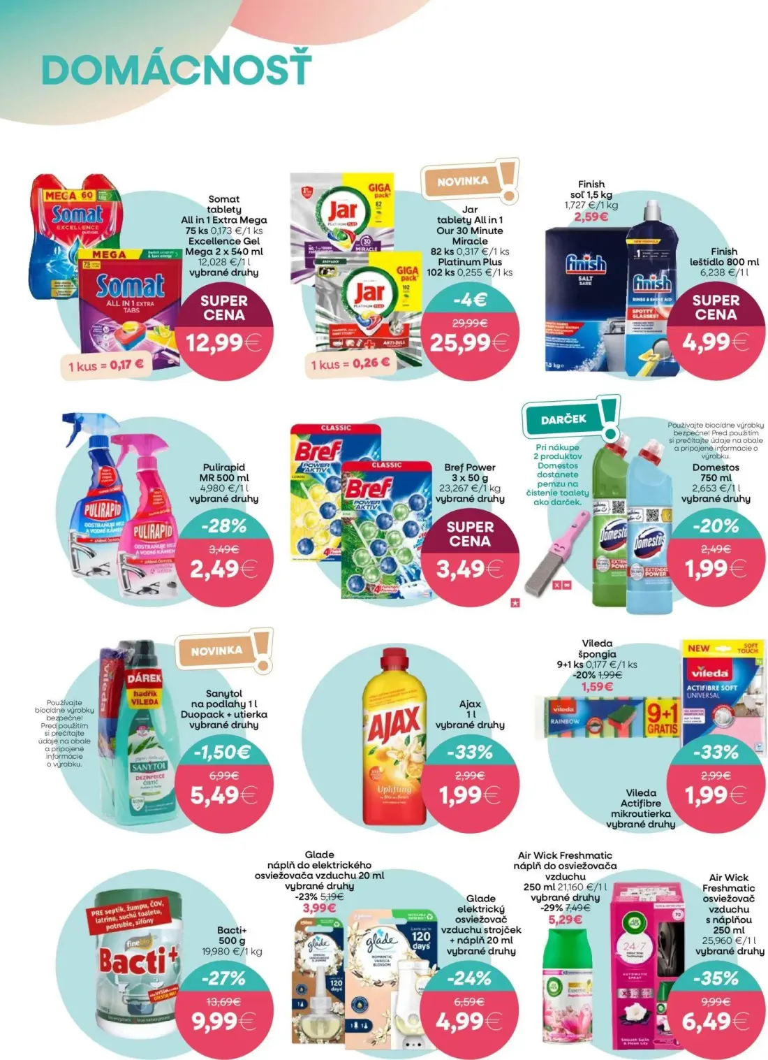 101 Drogerie leták, strana 10 z 12 — Jar tablety All in 1 Our 30 Minute Miracle, Jar Platinum Plus, Air Wick Freshmatic osvi…