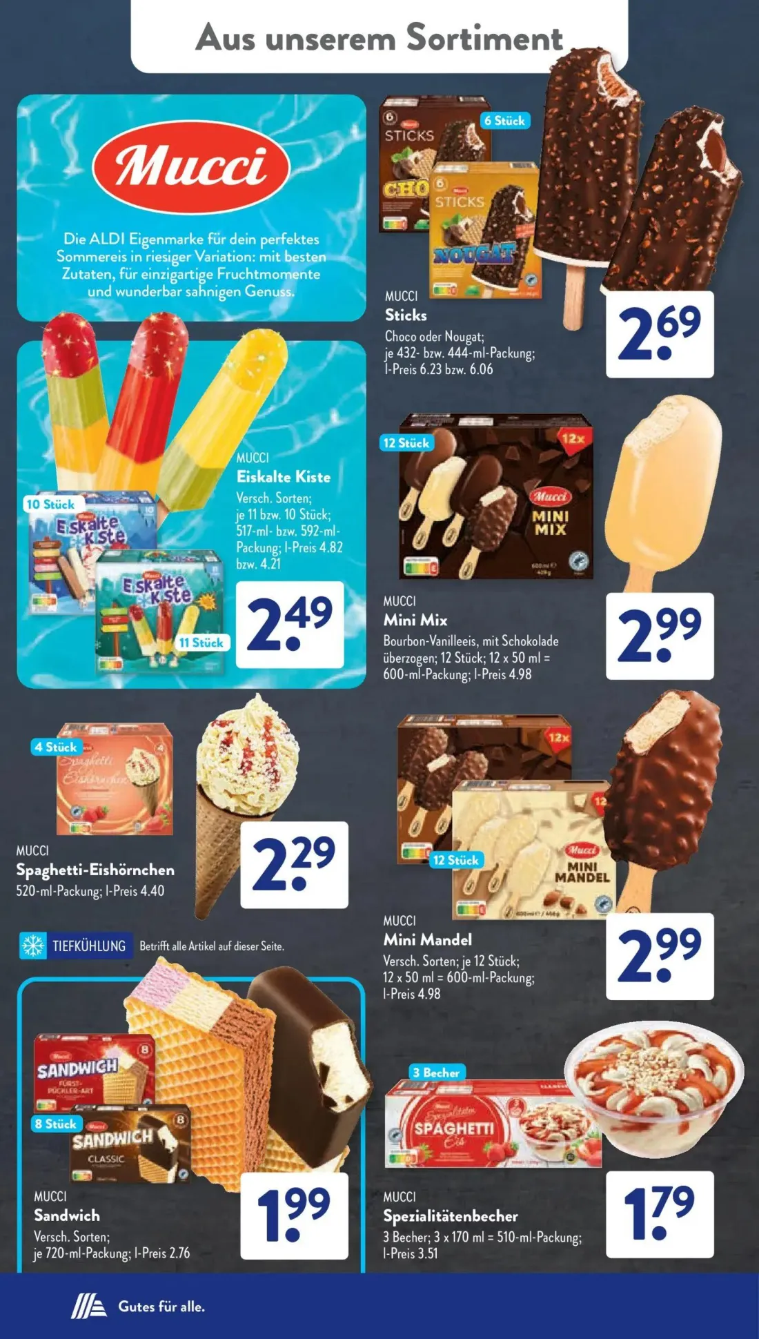 Aldi Süd Prospekt, Seite 20 von 24 — Mucci Sticks, Mucci Eiskalte Kiste, Mucci Mini Mix