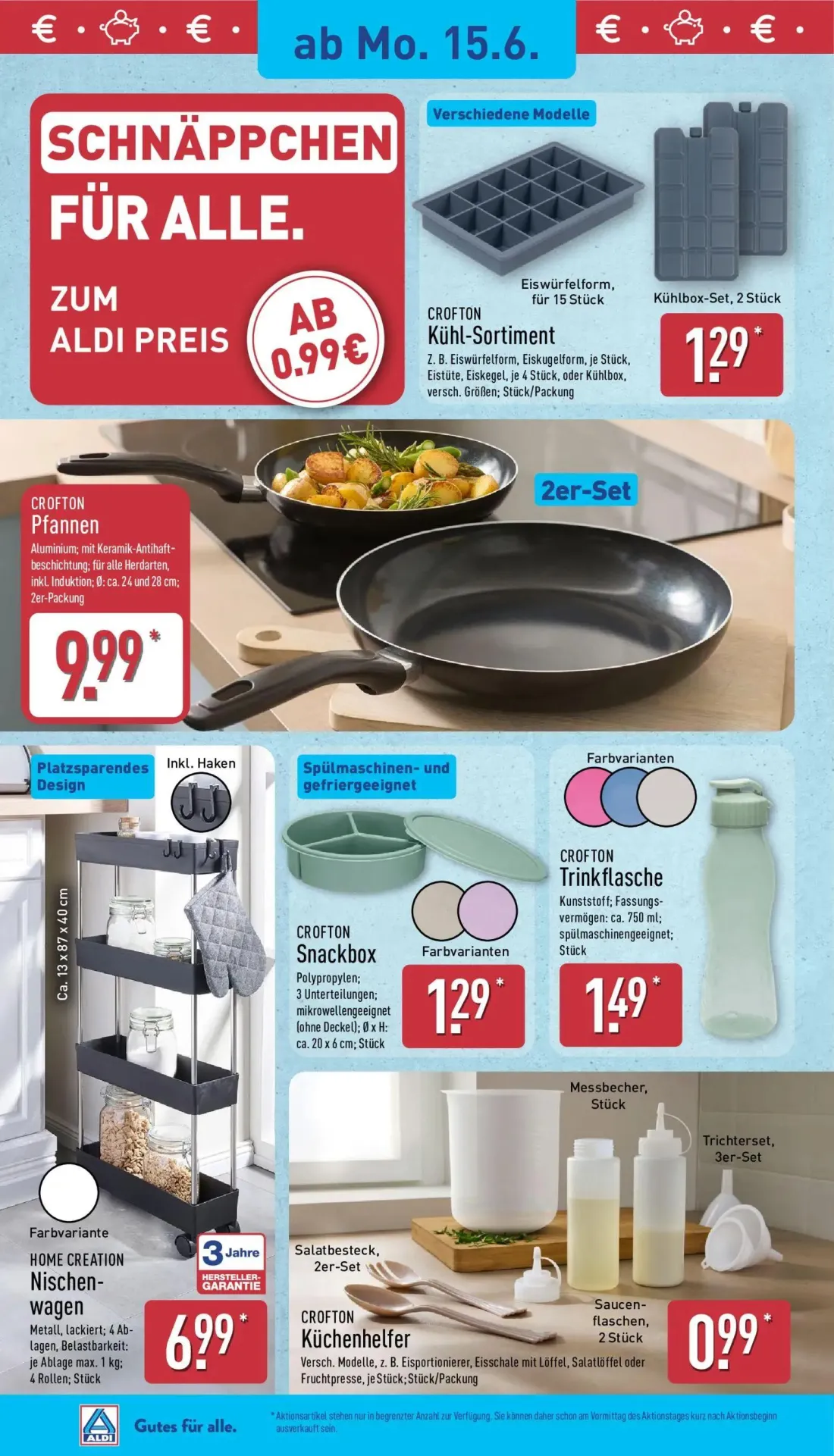Aldi Nord Prospekt, Seite 20 von 41 — Kühl-Sortiment, Pfannen, Snackbox